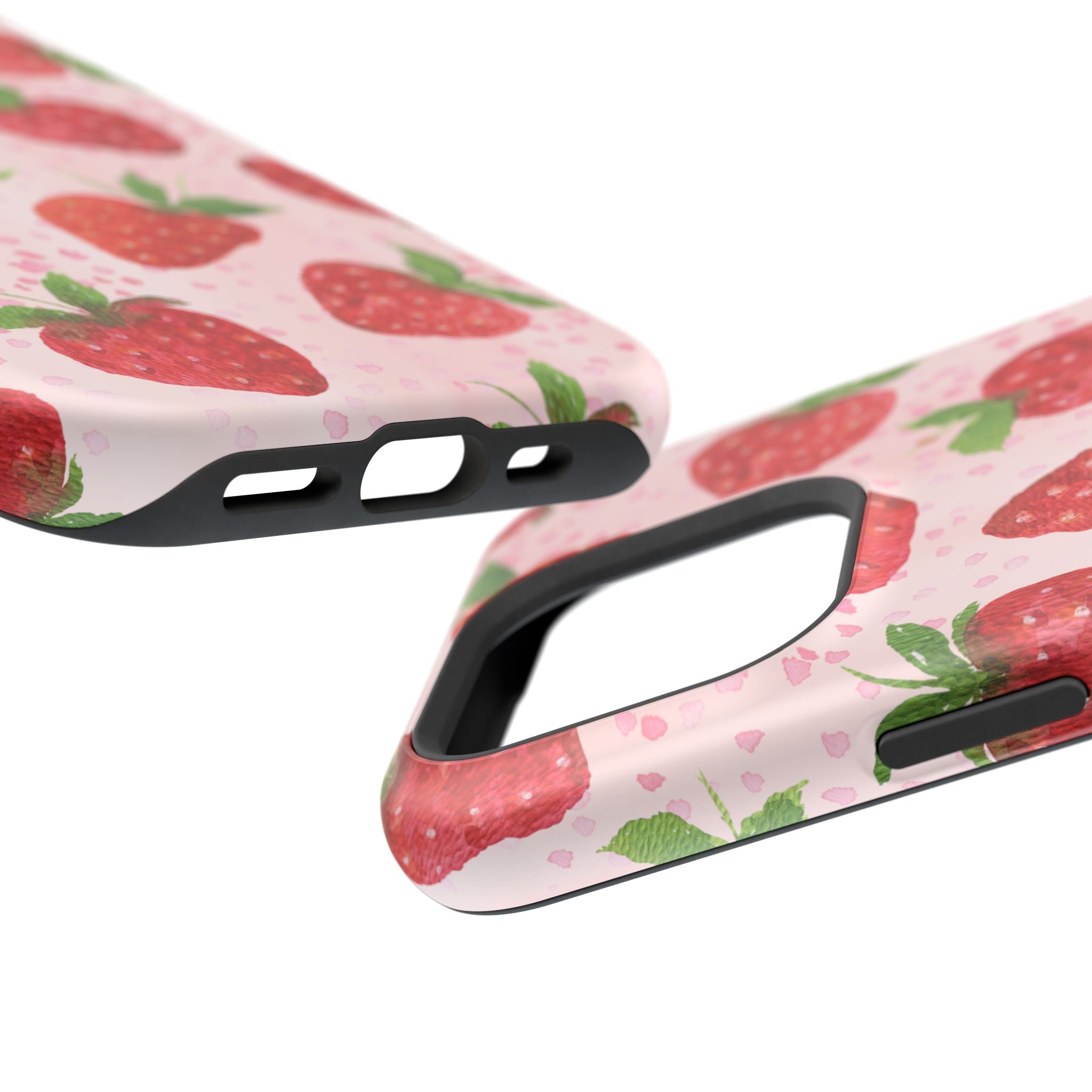 Fruit iPhone 16 Case - Strawberry Pattern Cover