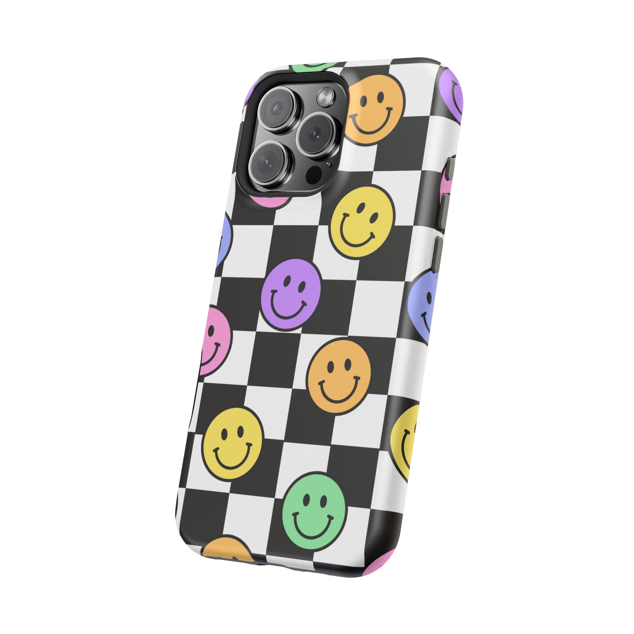 Playful Phone Case - Smiley Checkerboard
