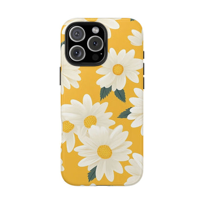 Yellow Daisy iPhone 16 Case – Cheerful Summer Floral Design for iPhone 16, 16 Pro, 16 Pro Max & 16 Plus