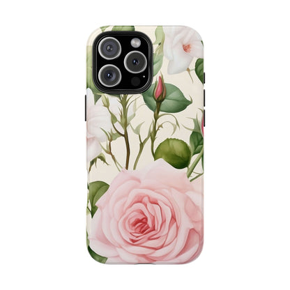 Pink Rose iPhone 16 Case – Elegant Floral Design for iPhone 16, 16 Pro, 16 Pro Max & 16 Plus