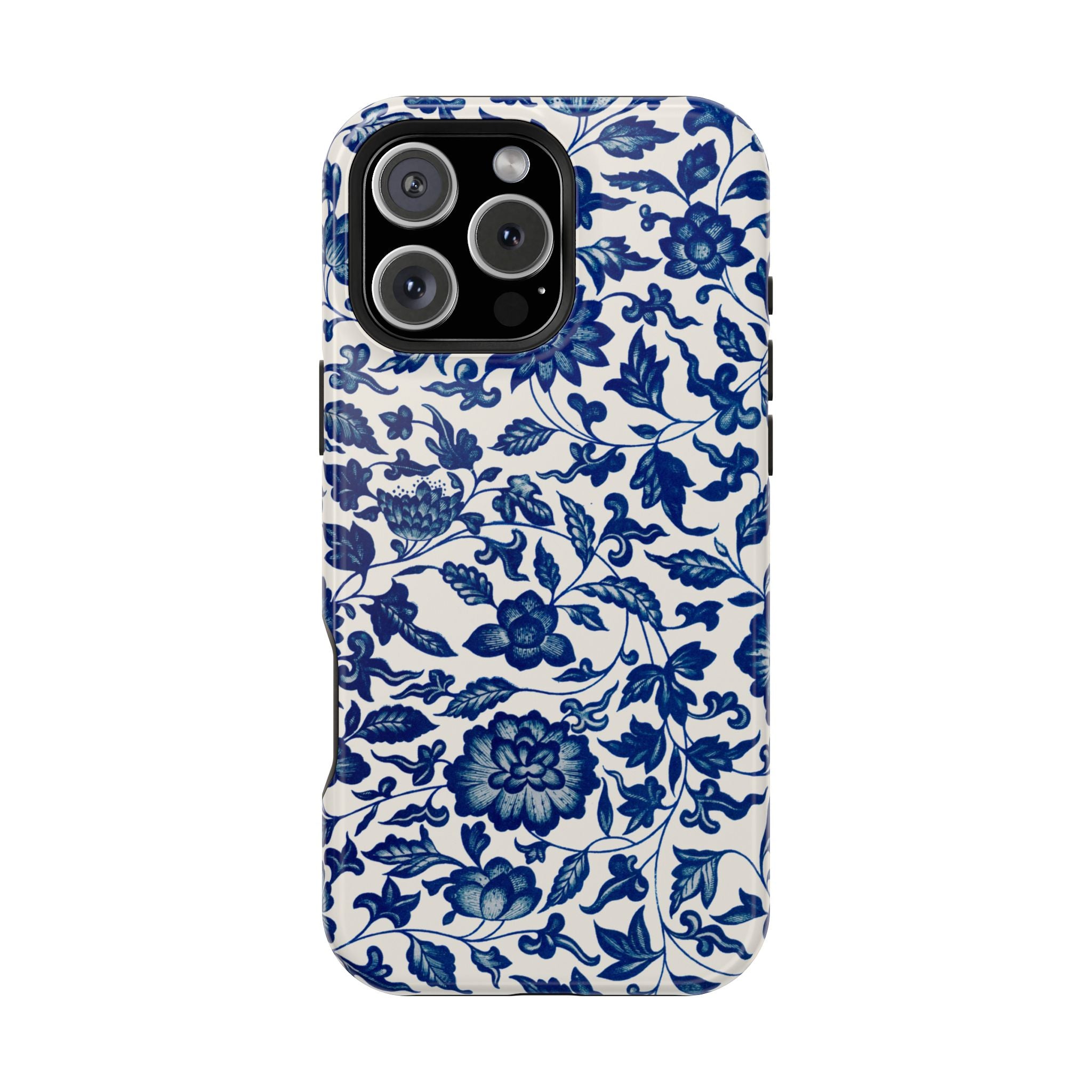 Traditional iPhone Case - Blue Floral iPhone