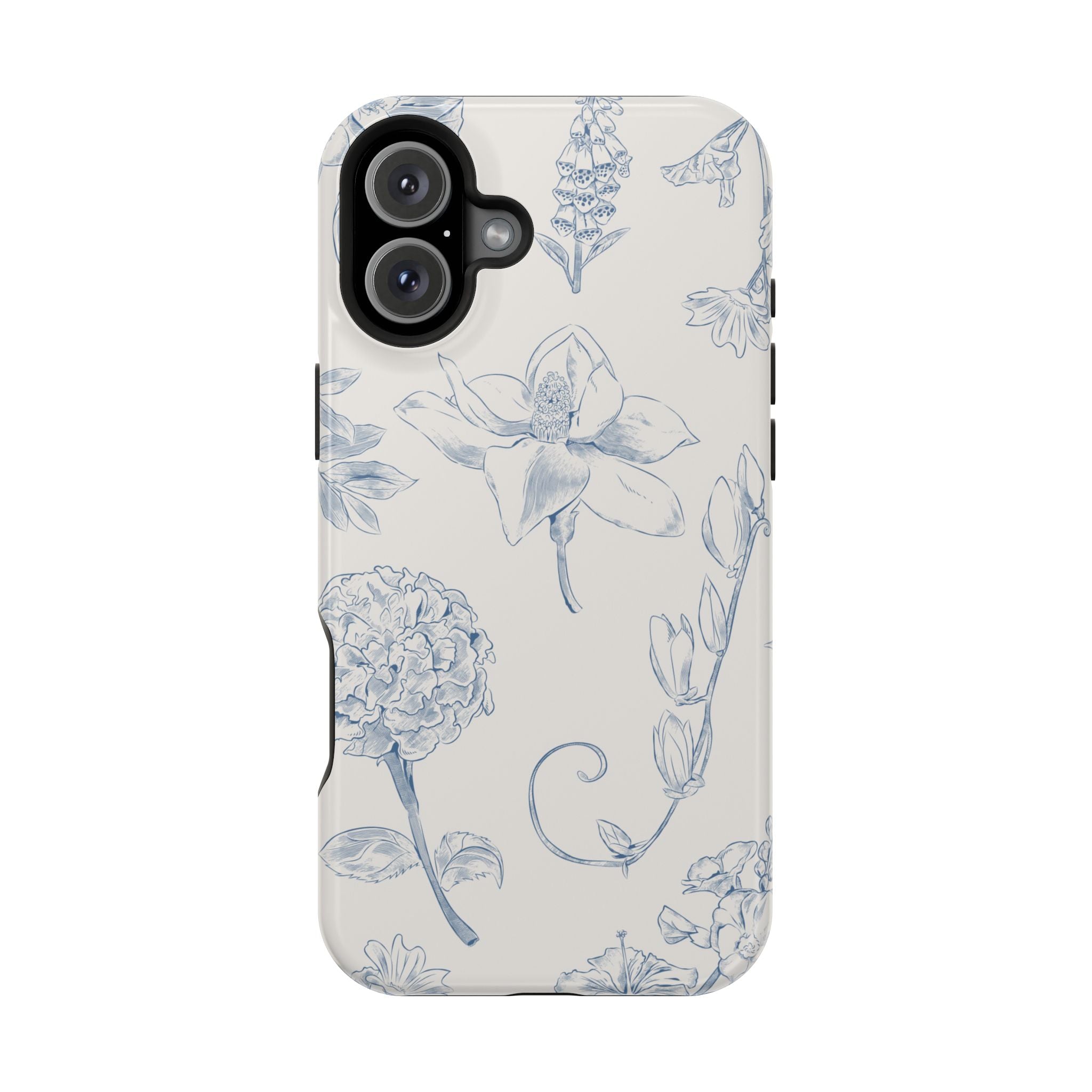 Vintage iPhone Case - Magnetic Floral Cover
