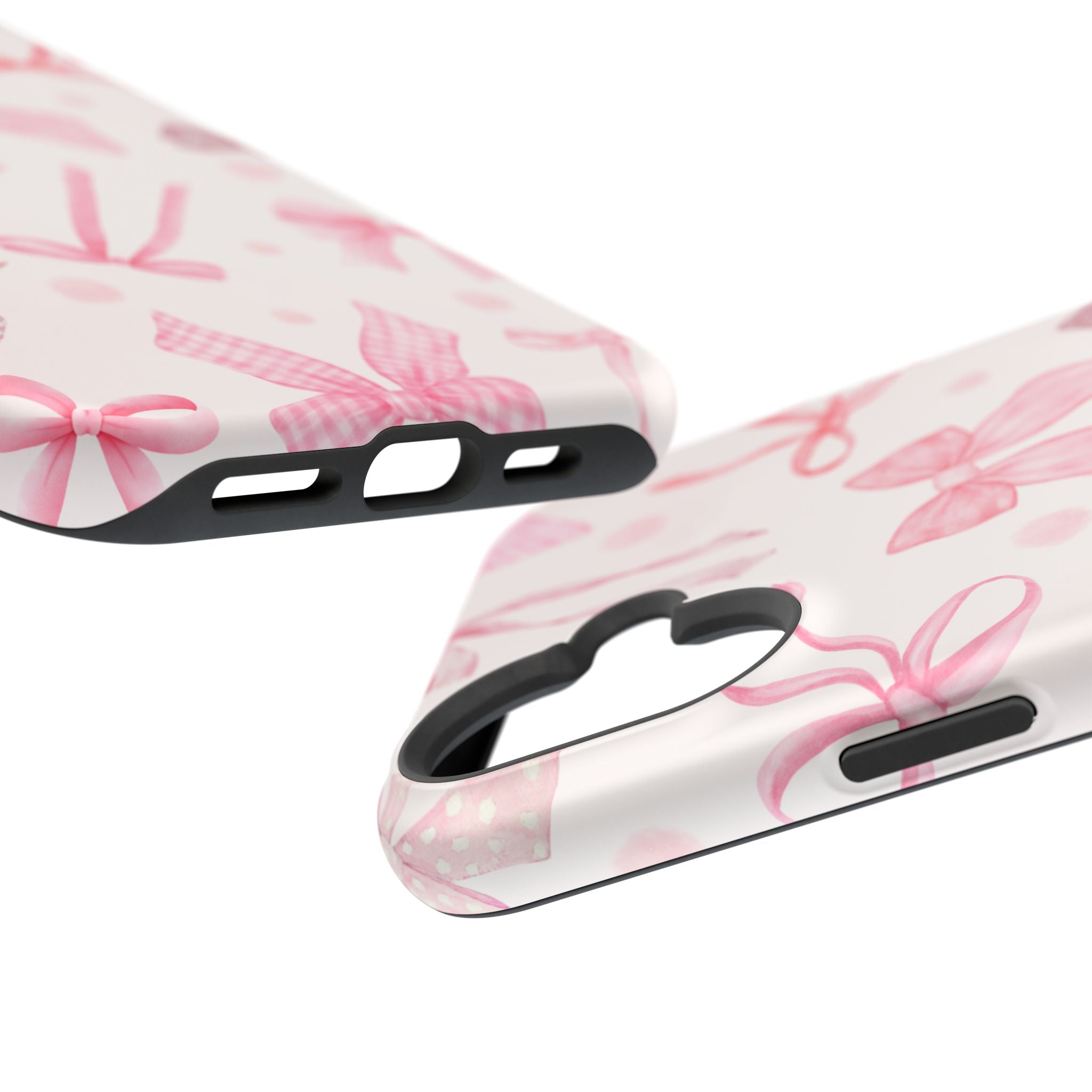 Feminine iPhone Case - Pink Bow Cover