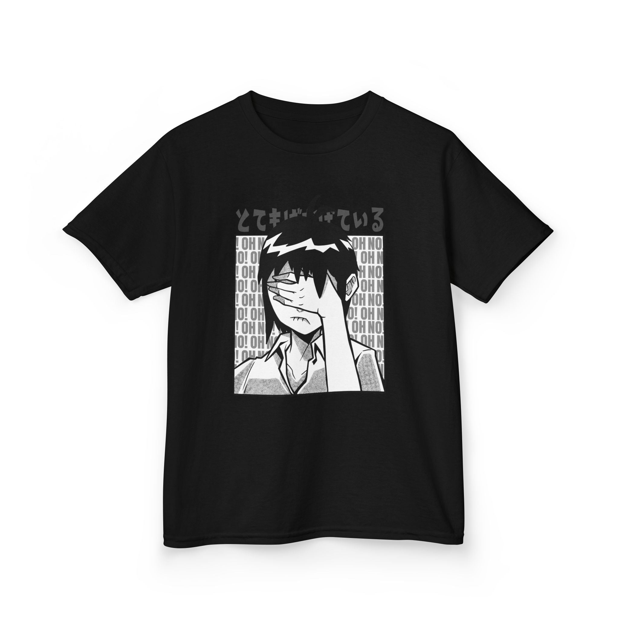 Anime Kids Shirt - Monochrome Tee
