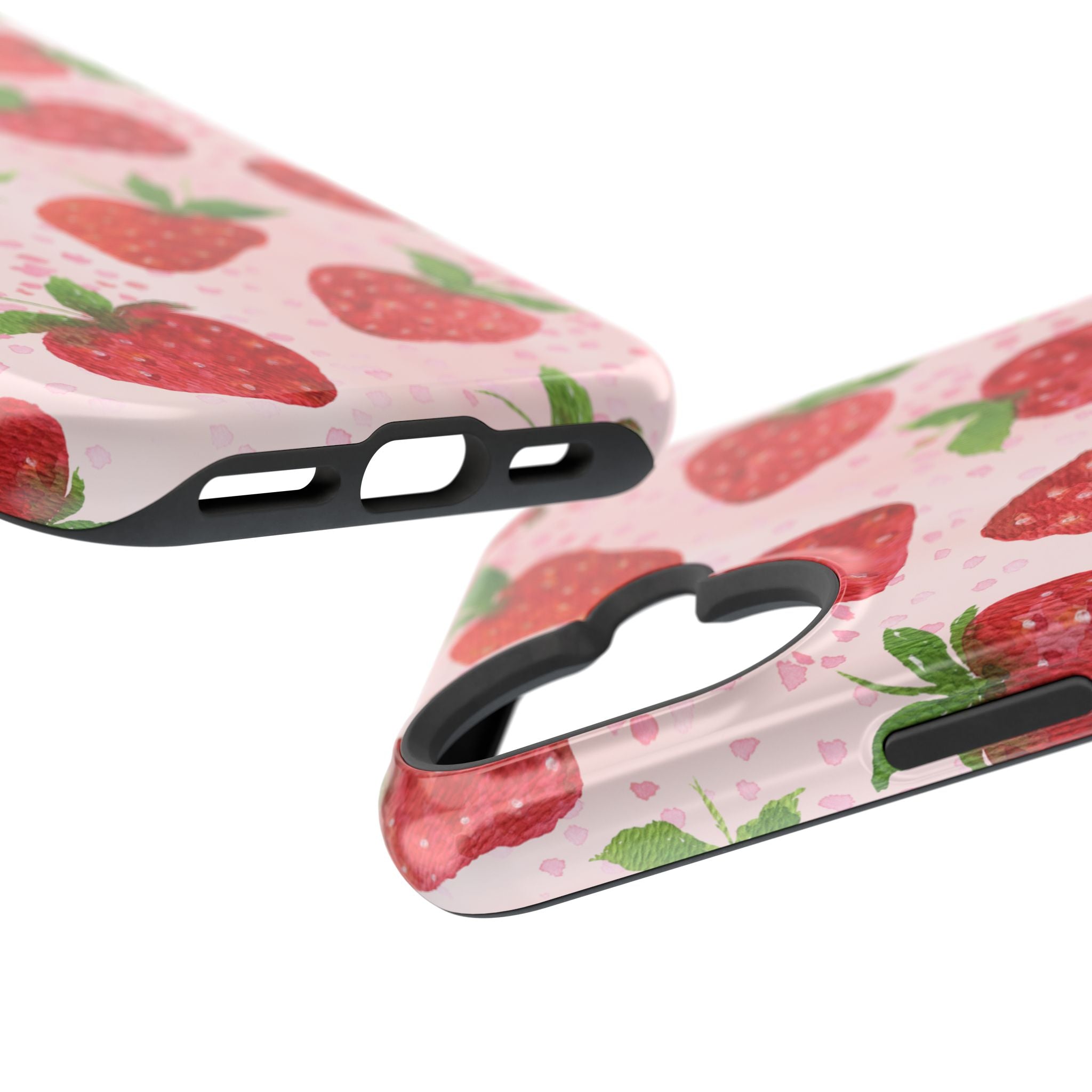 Fruit iPhone 16 Case - Strawberry Pattern Cover