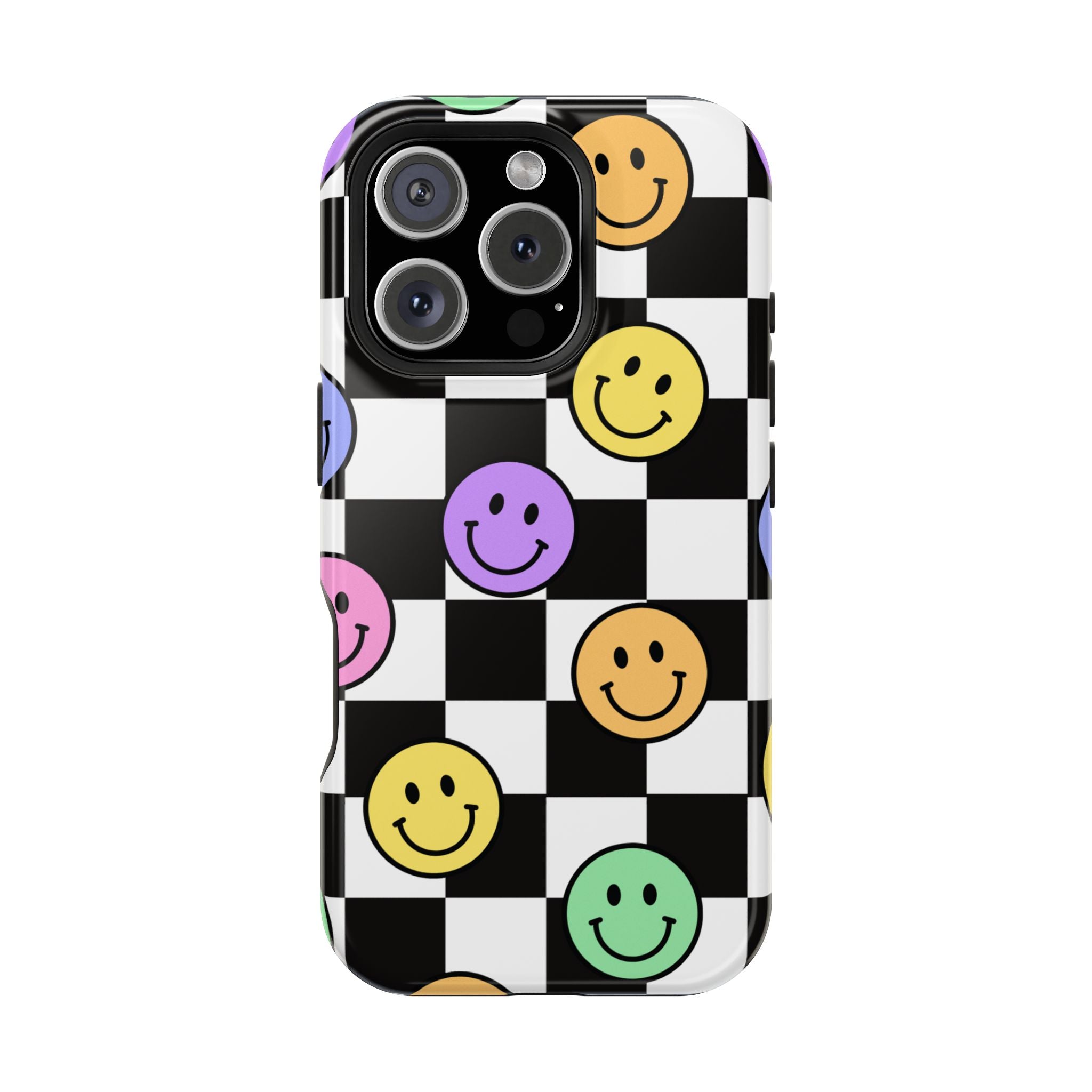 Playful Phone Case - Smiley Checkerboard