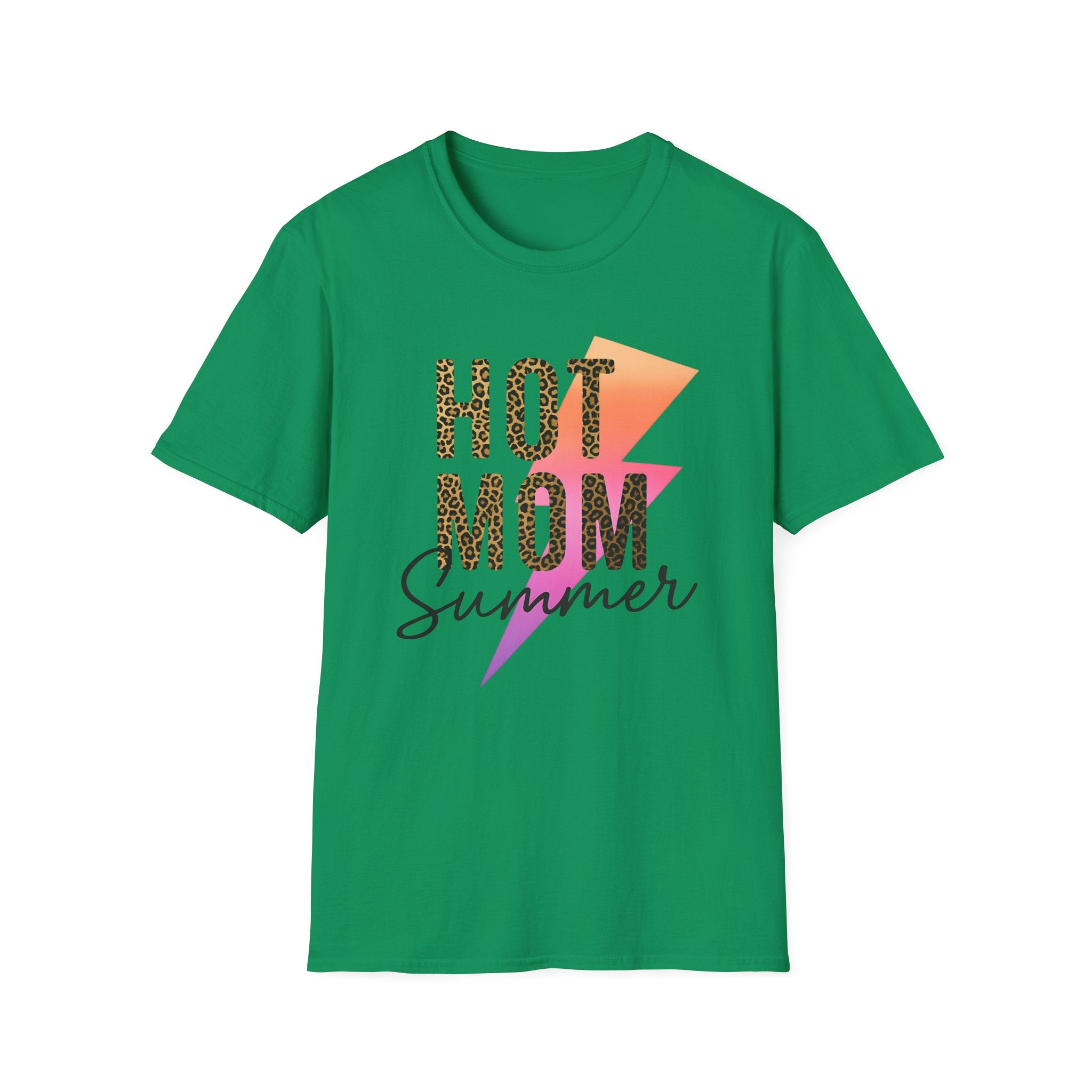 Hot Mom Summer Shirt - Tropical Leopard Tee