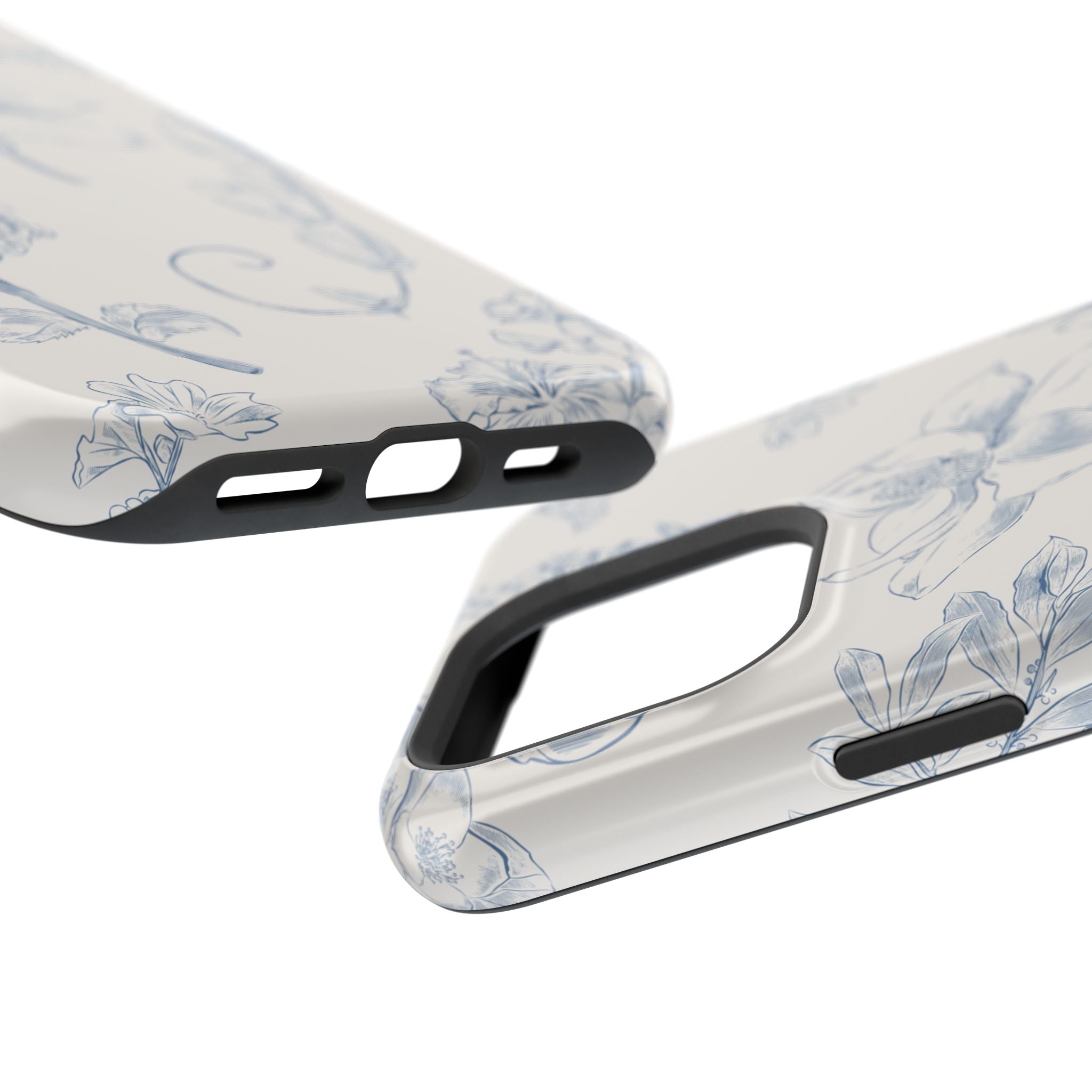 Vintage iPhone Case - Magnetic Floral Cover