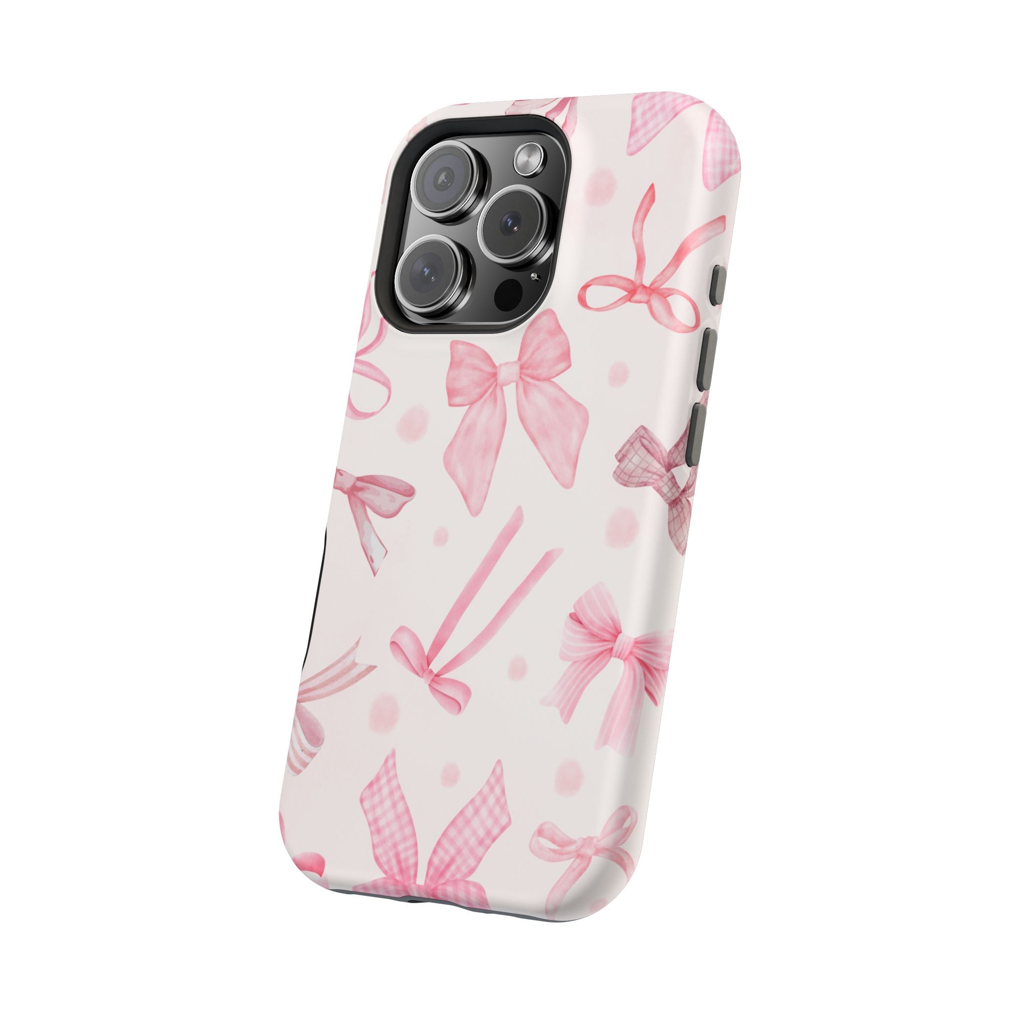 Feminine iPhone Case - Pink Bow Cover