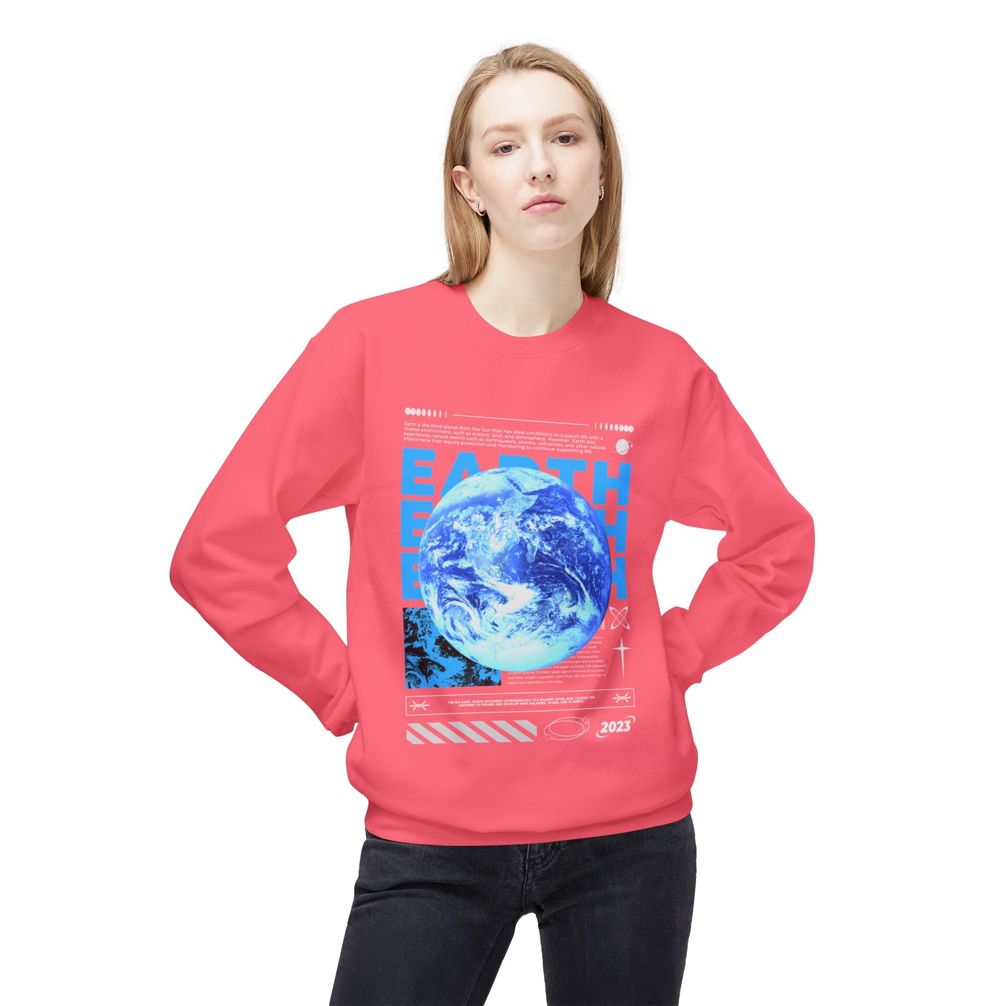 Cosmic Earth Sweatshirt - Space World Crew