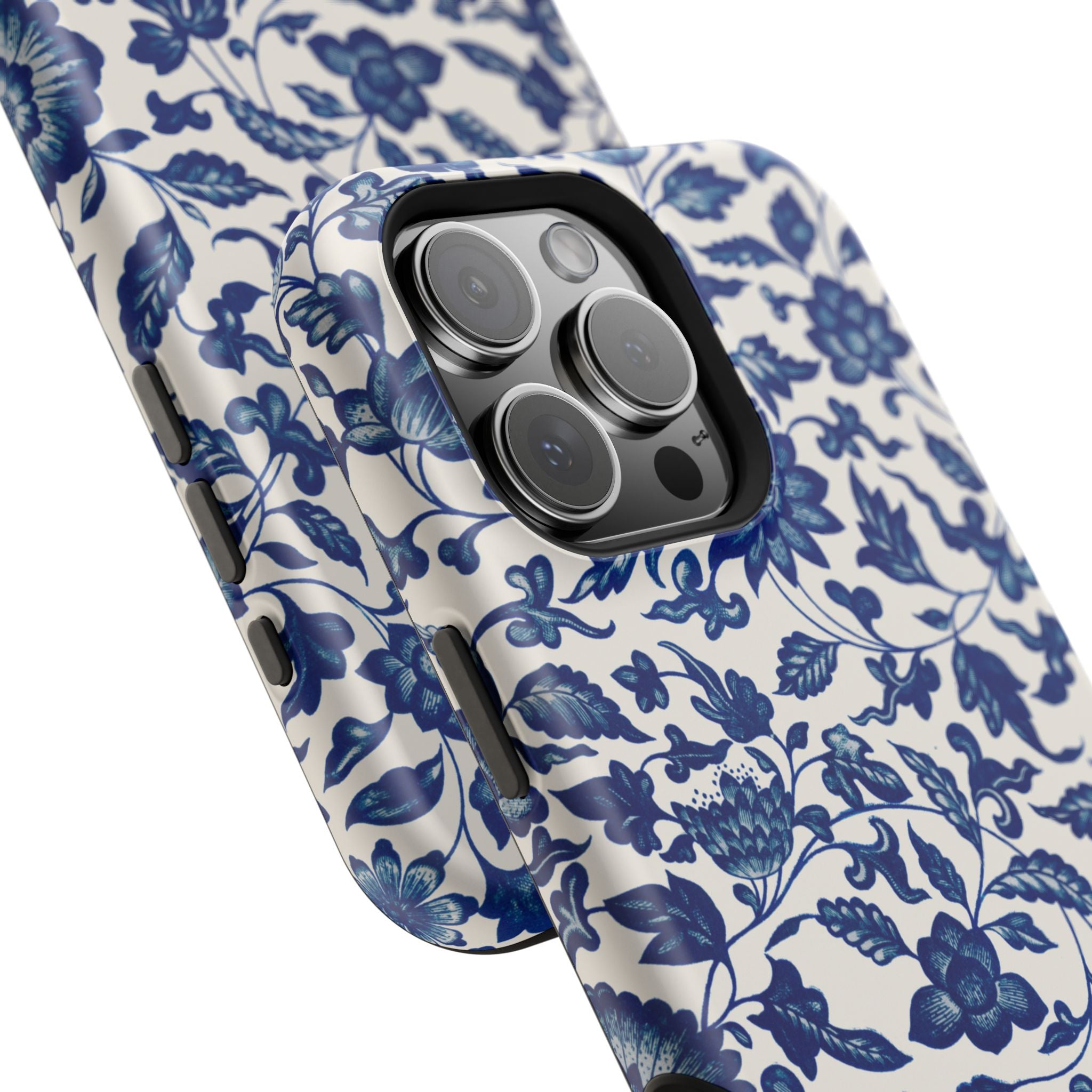 Traditional iPhone Case - Blue Floral iPhone