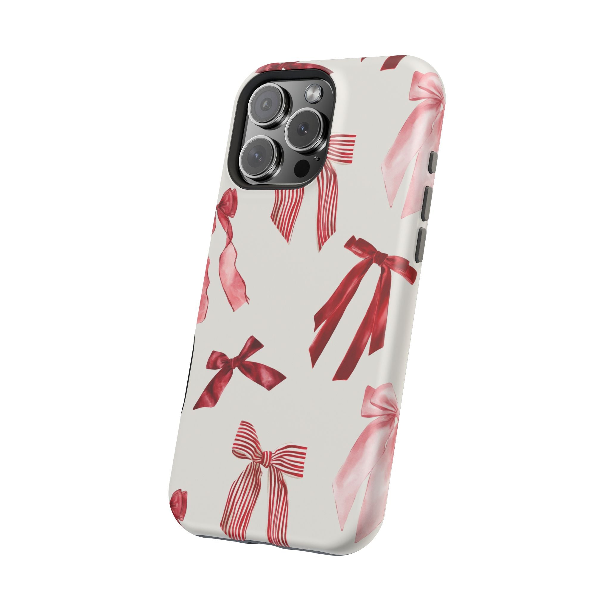 Decorative iPhone Case - Red Pink Bow Case