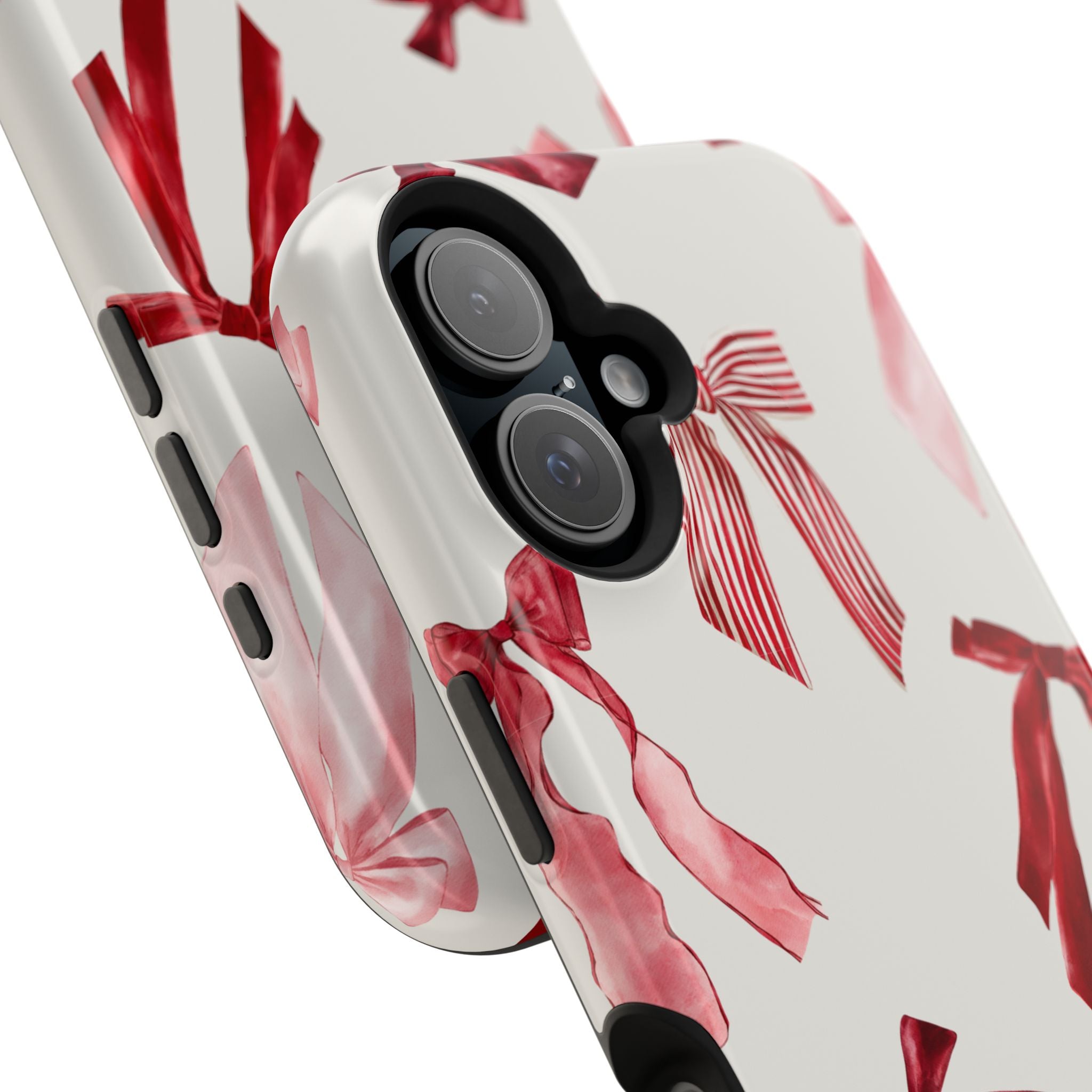 Decorative iPhone Case - Red Pink Bow Case