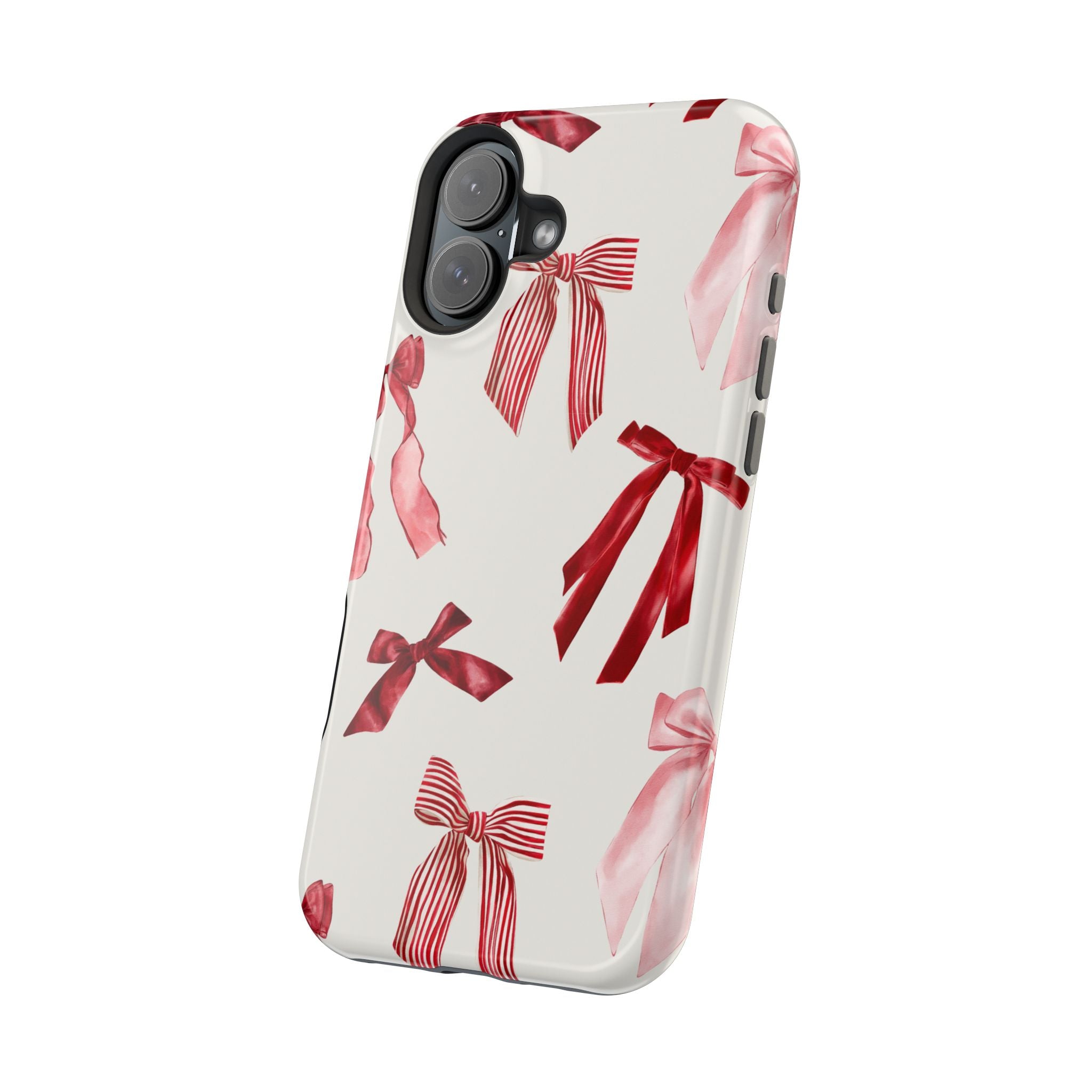 Decorative iPhone Case - Red Pink Bow Case