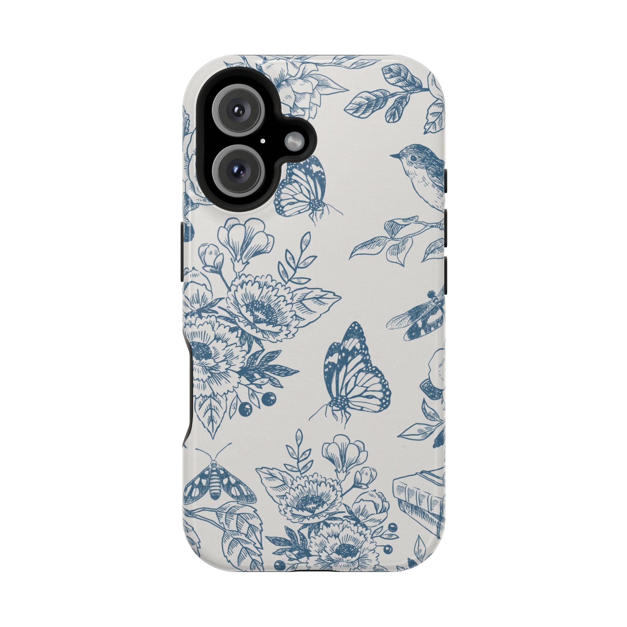 Nature iPhone Case - Floral Butterfly Cover