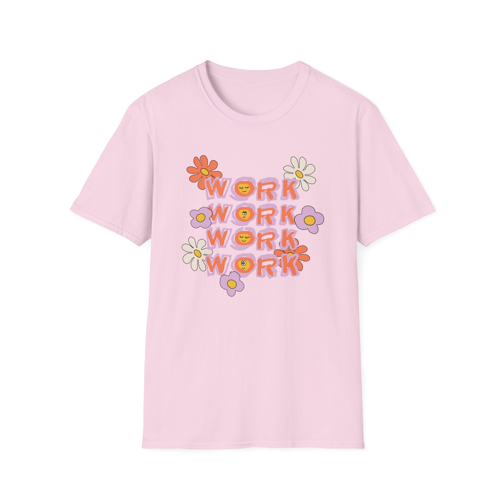 Retro Womens Tee - Work Slogan Shirt