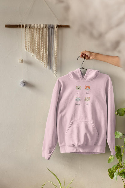 Cute Cat Hoodie - Unisex Cozy Cat Lover Gift