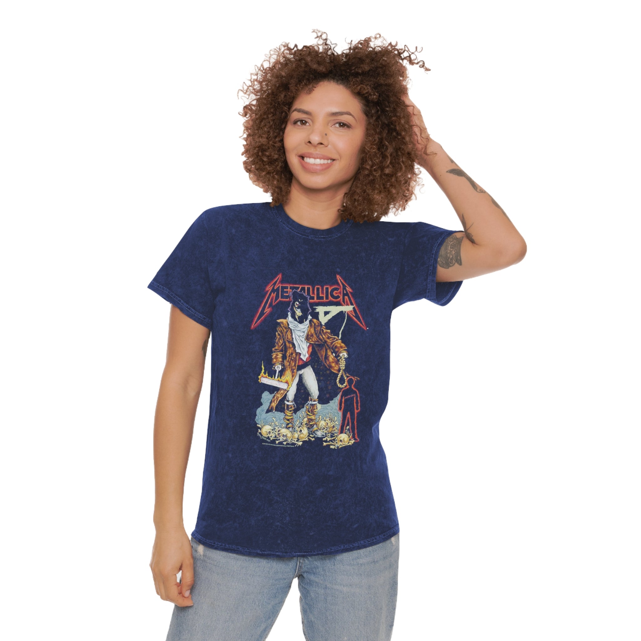 Mineral Wash T-Shirt - Metallica Vintage Tee