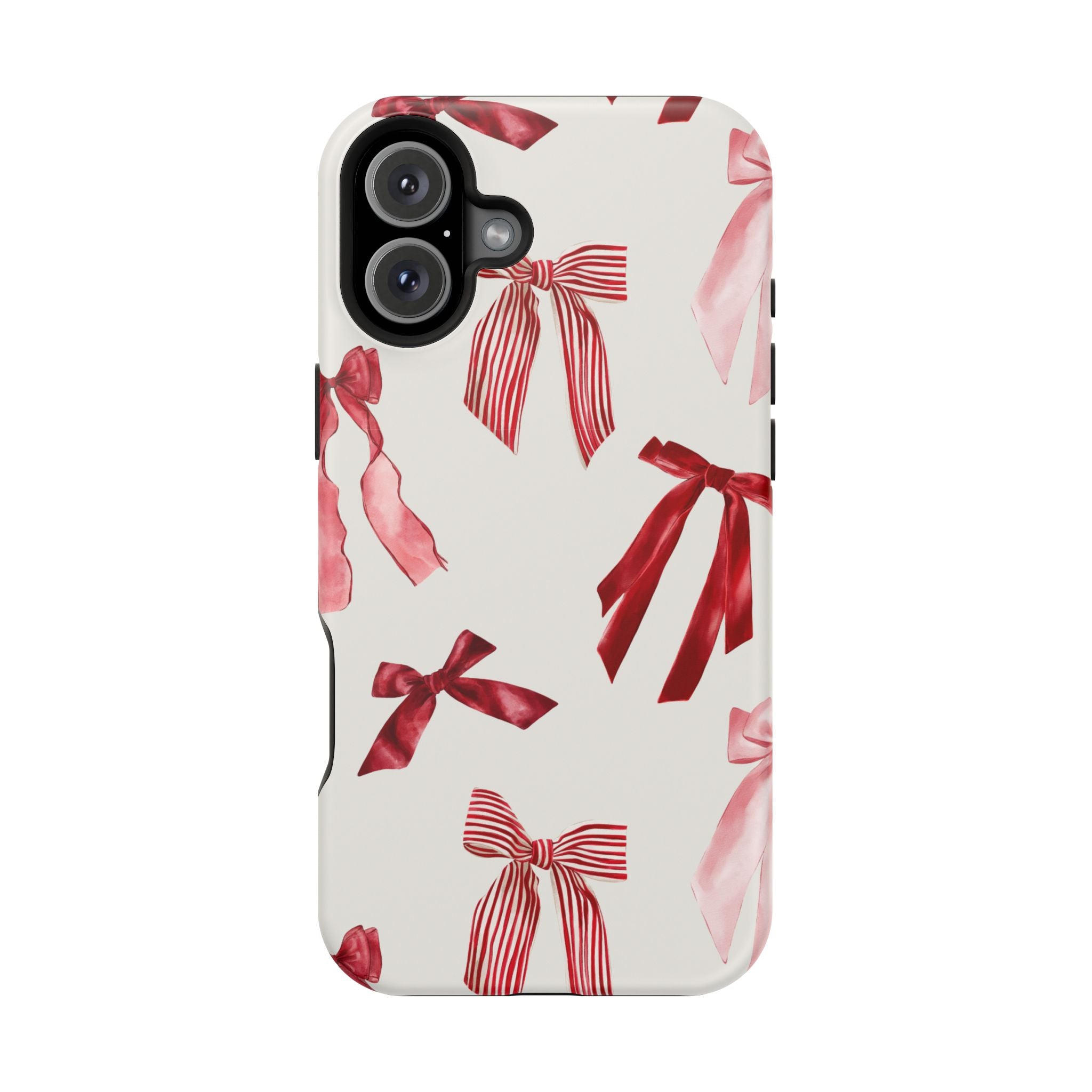Decorative iPhone Case - Red Pink Bow Case