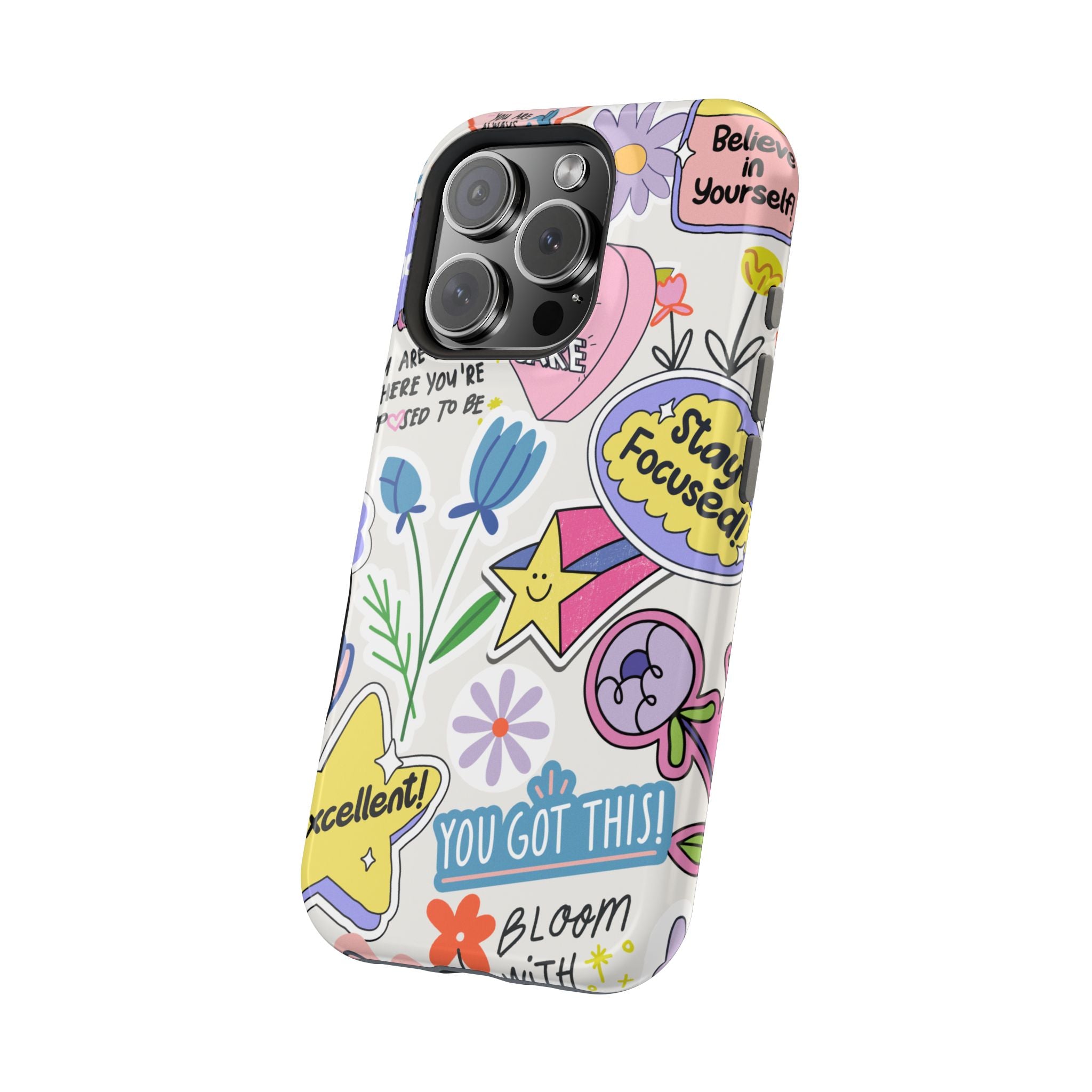 Motivational iPhone Case - Bloom Pastel Magnetic