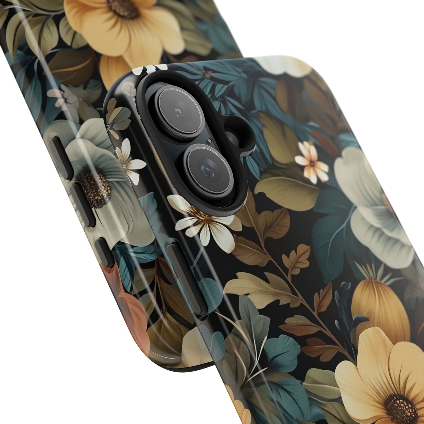 Vintage Floral iPhone 16 Case – Elegant Nature-Inspired Design for iPhone 16, 16 Pro, 16 Pro Max & 16 Plus