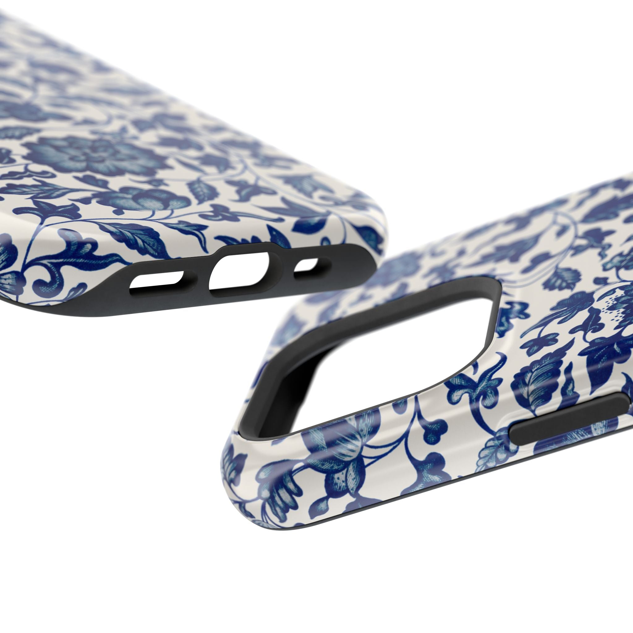 Traditional iPhone Case - Blue Floral iPhone