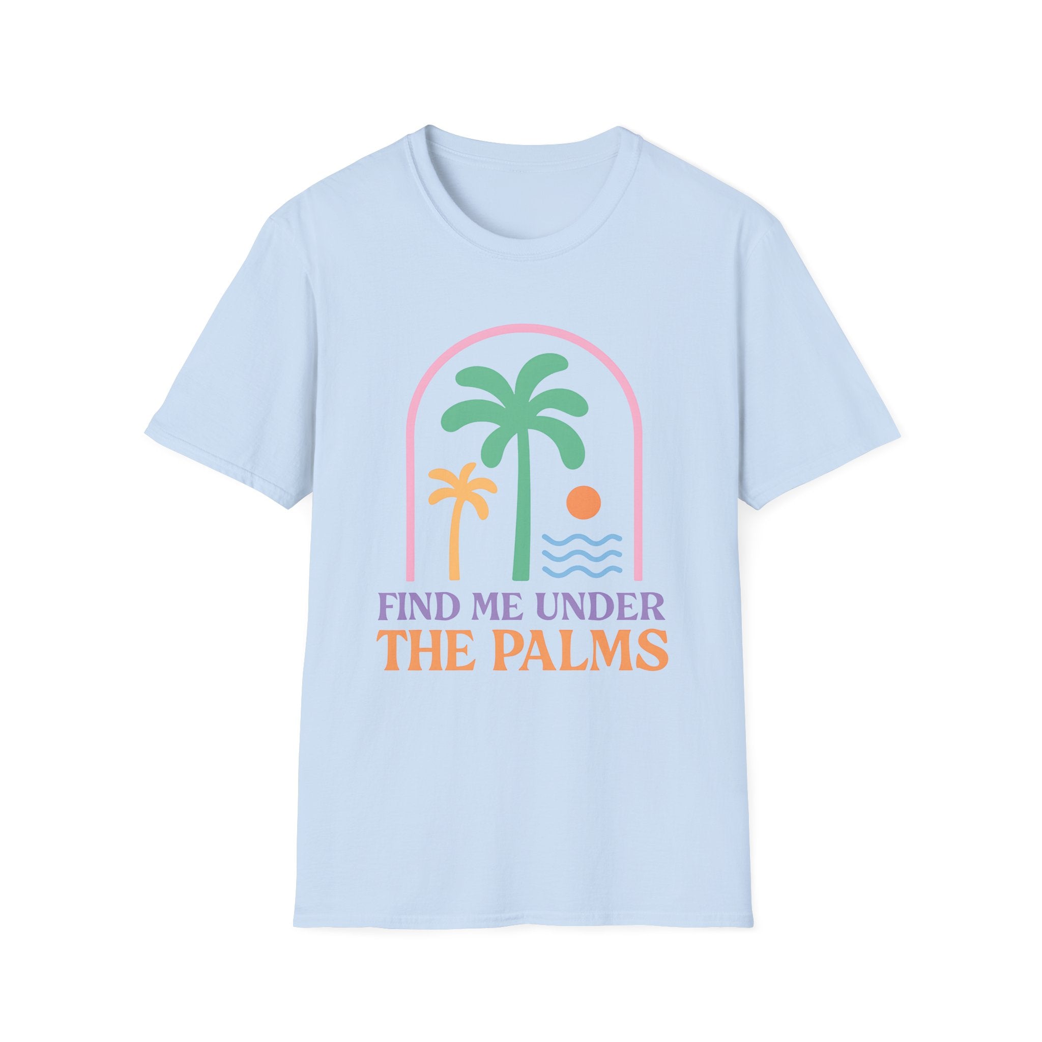Tropical Palm Tee - Beach Vacation Shirt