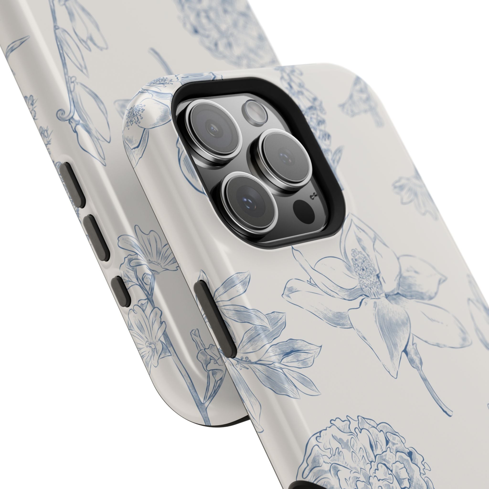 Vintage iPhone Case - Magnetic Floral Cover