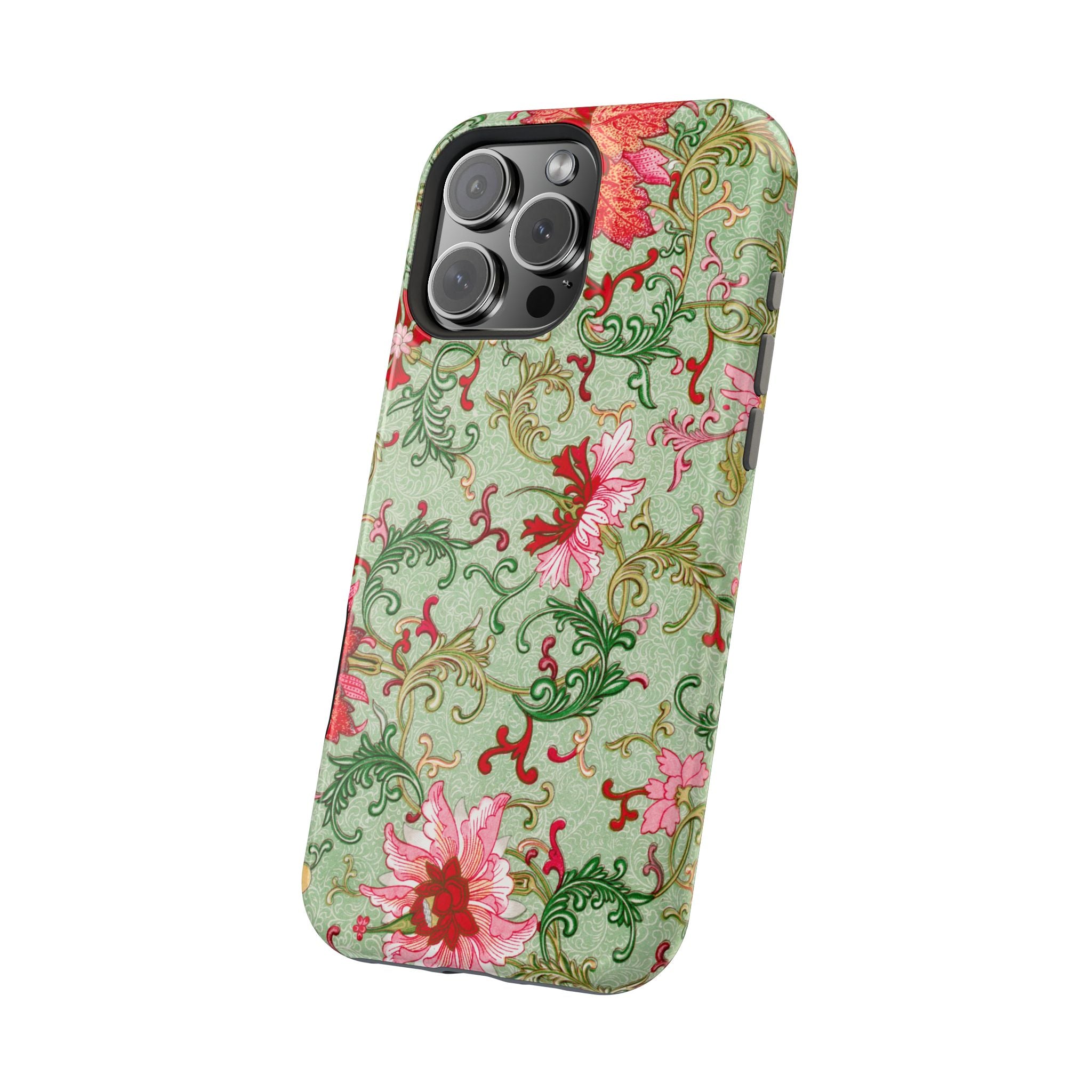 Vintage iPhone Case - Magnetic Floral Cover