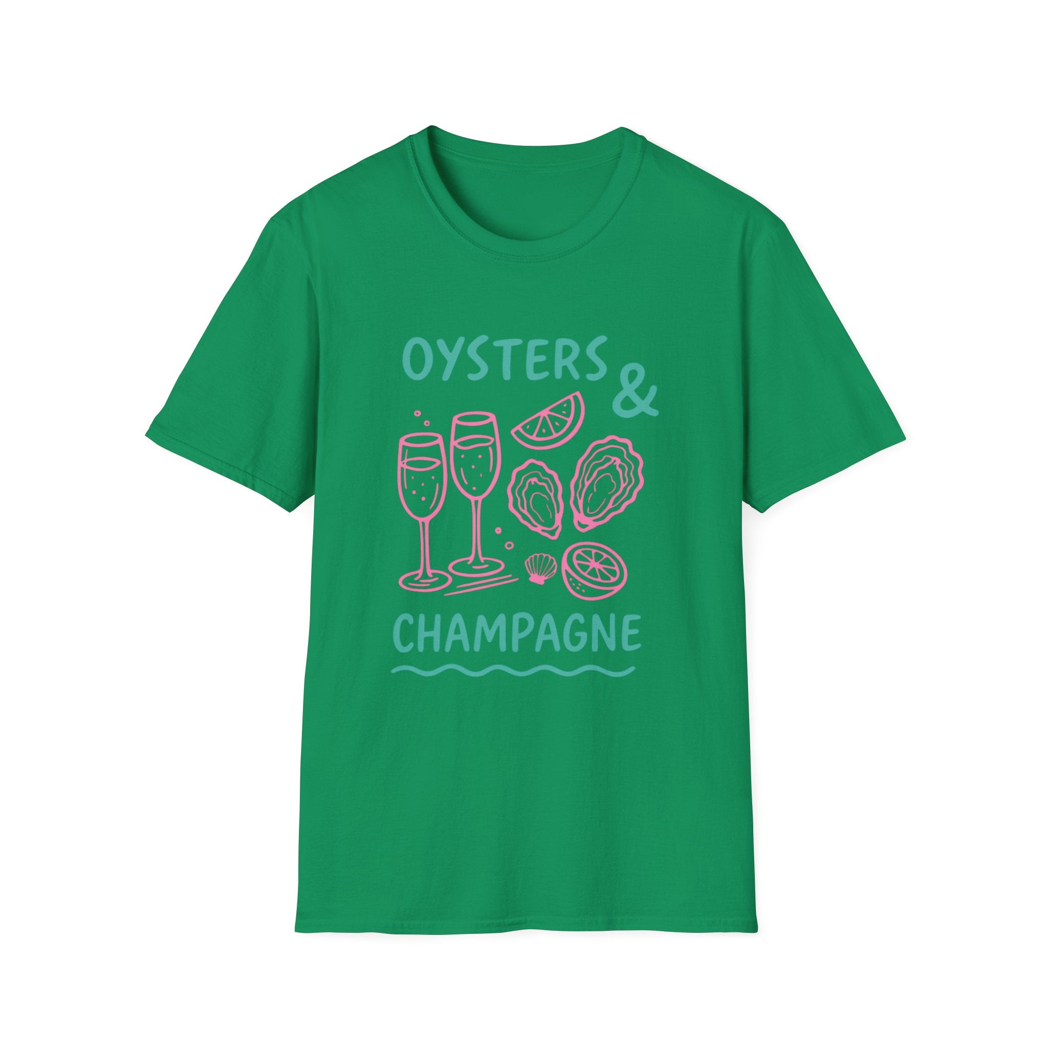 Playful Womens Tee - Oysters Champagne Shirt