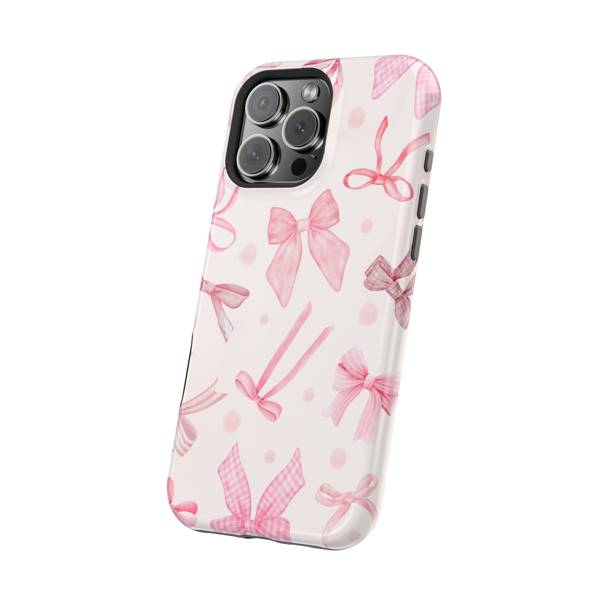 Feminine iPhone Case - Pink Bow Cover