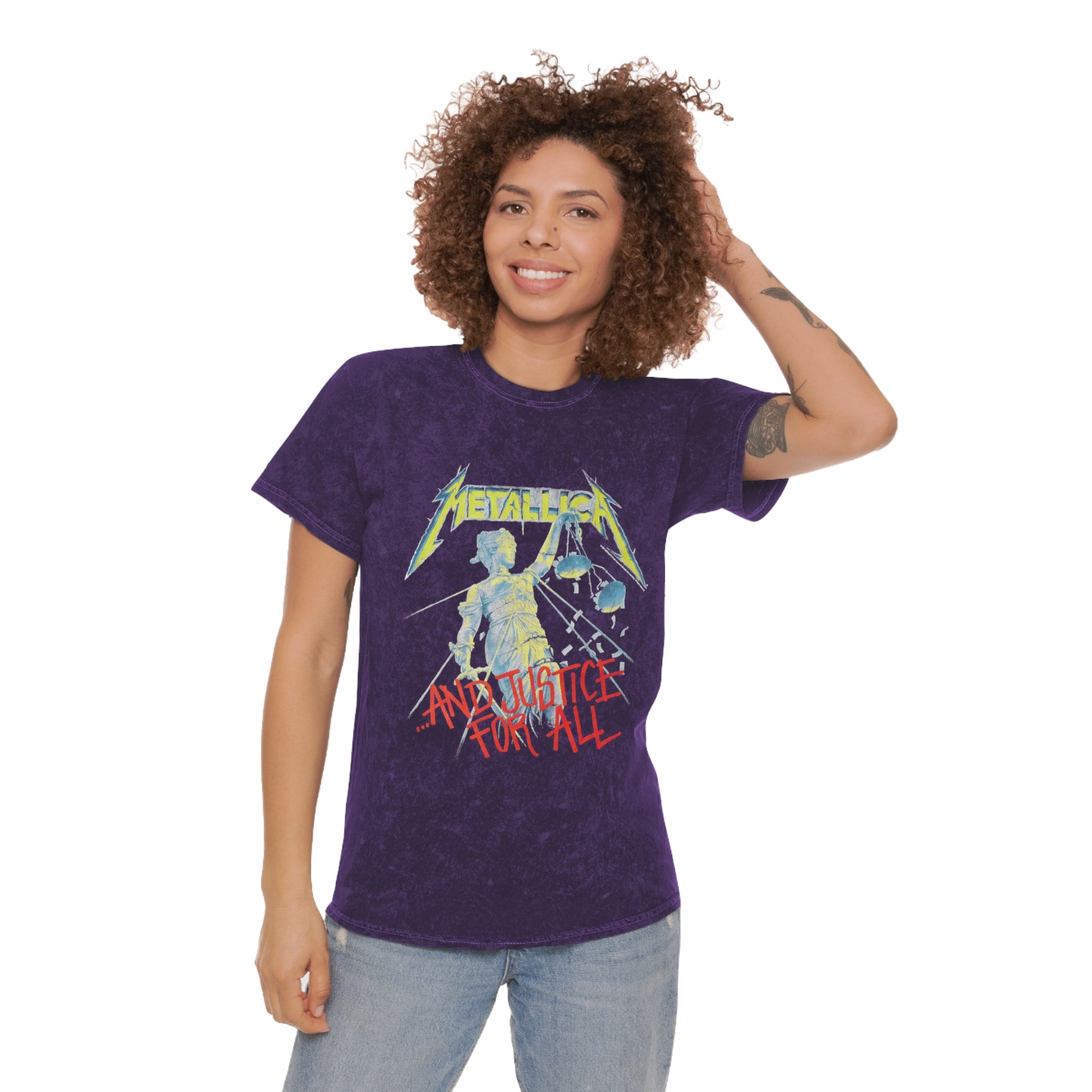 Mineral Wash T-Shirt - Metallica Vintage Tee