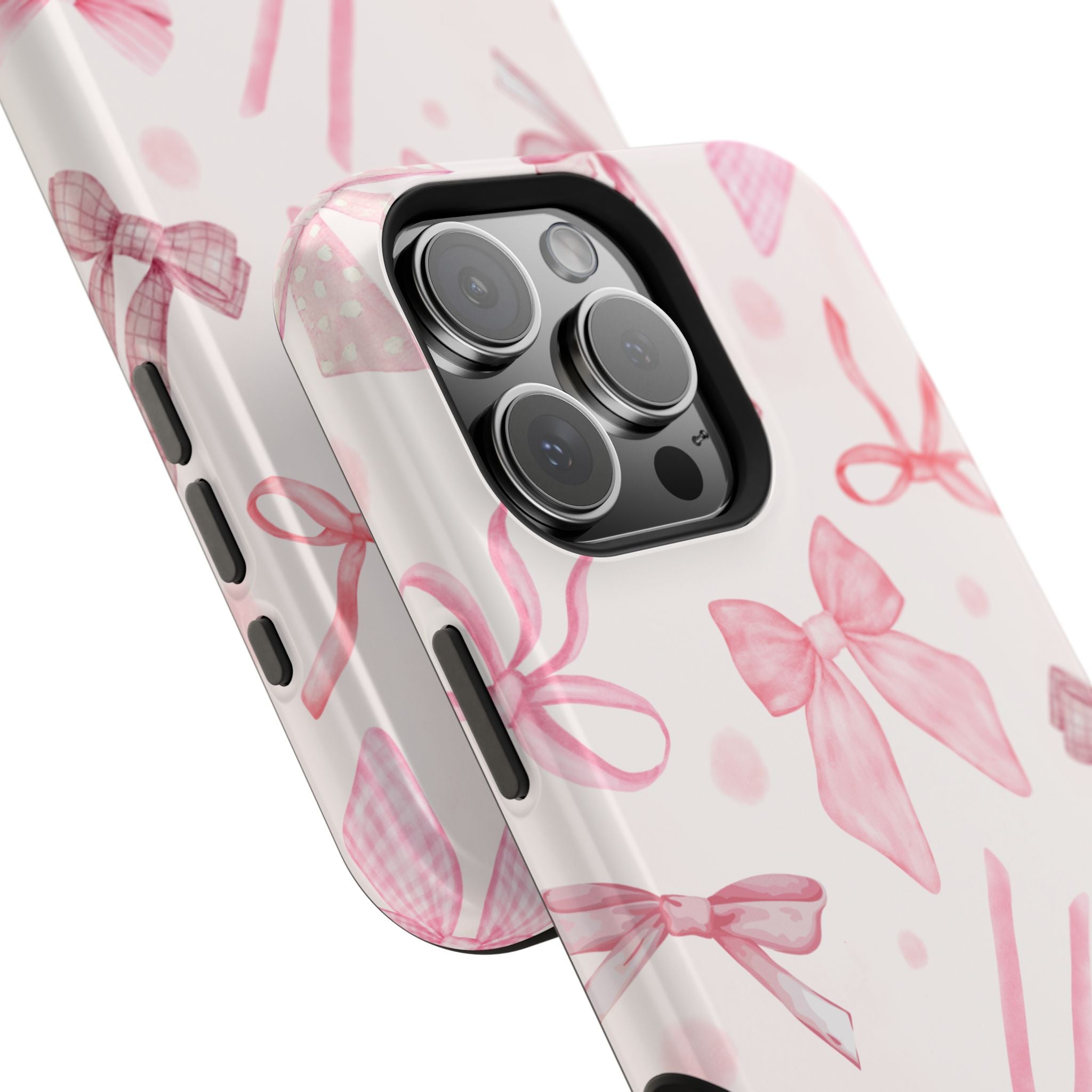 Feminine iPhone Case - Pink Bow Cover