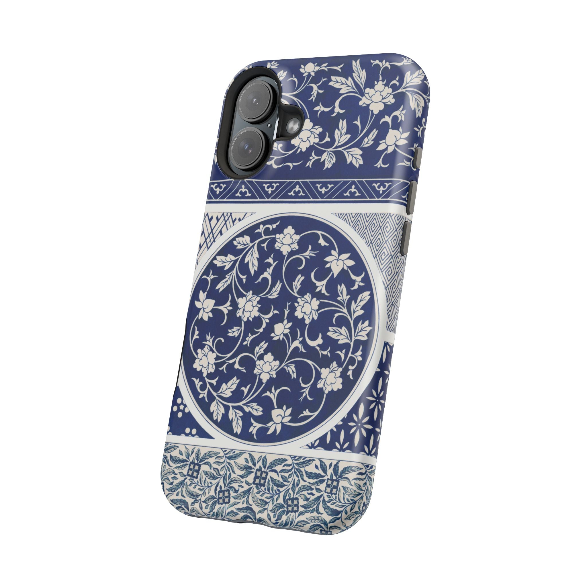 Traditional Chinese iPhone Case - Blue White Floral Case