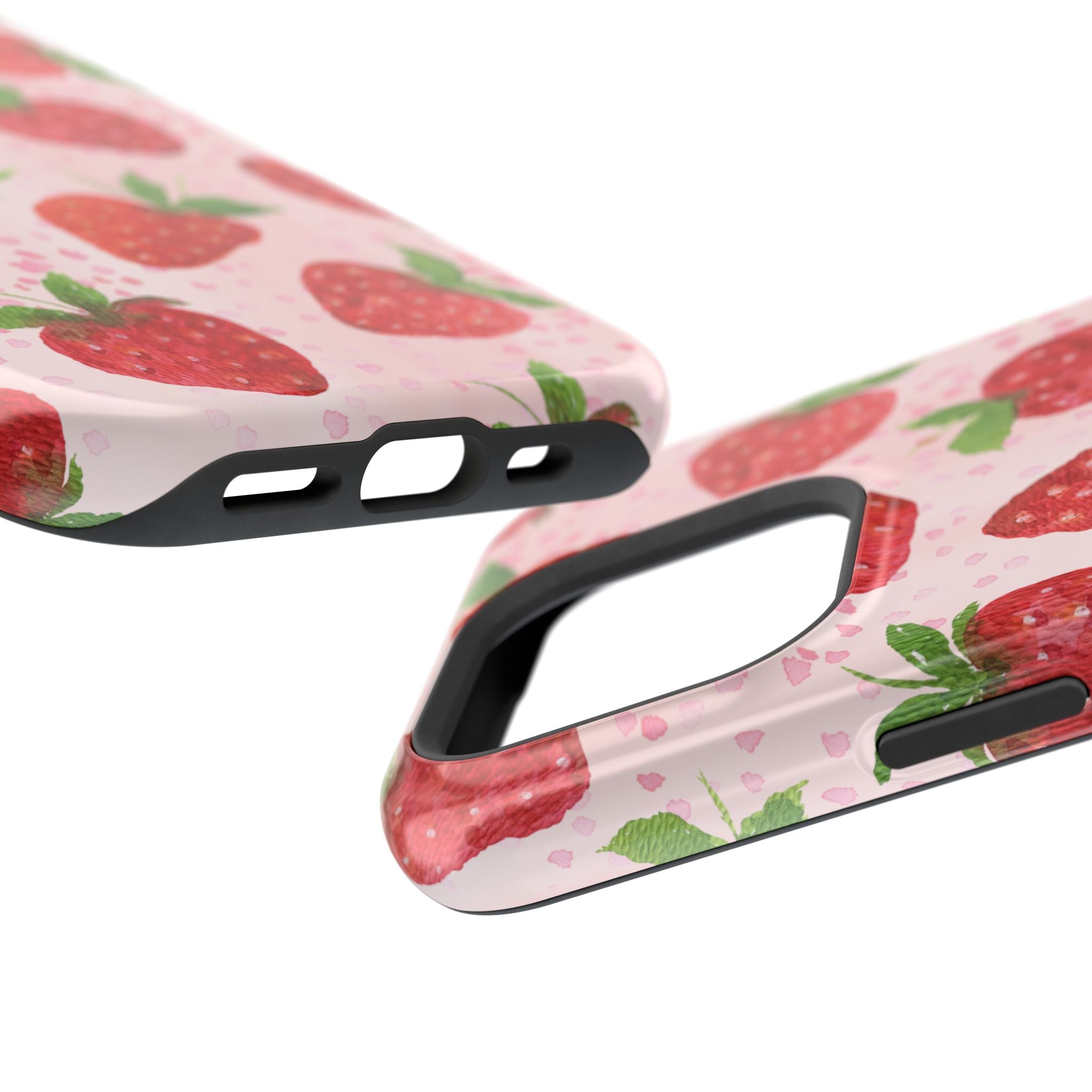 Fruit iPhone 16 Case - Strawberry Pattern Cover