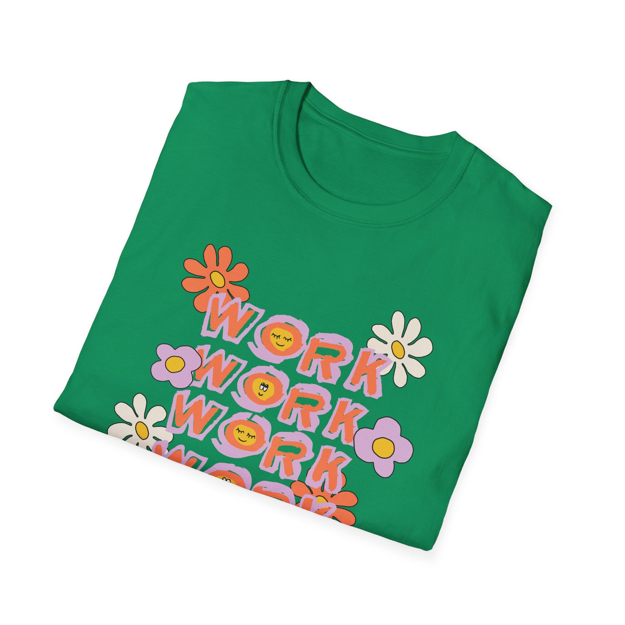 Retro Womens Tee - Work Slogan Shirt
