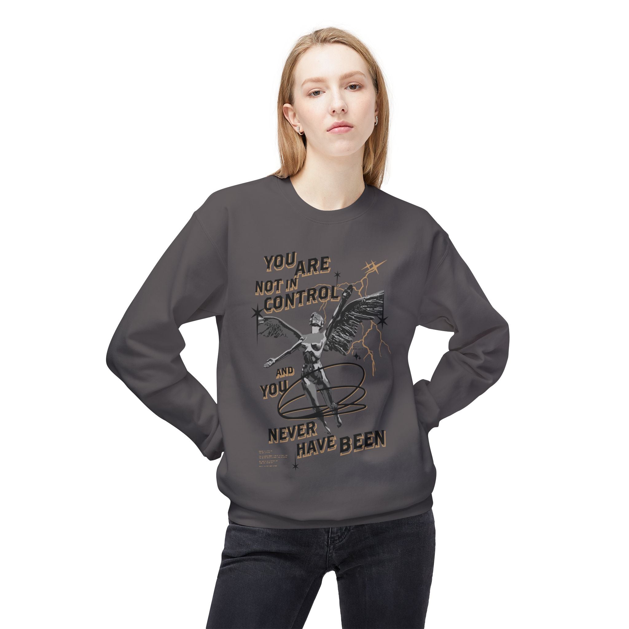 Football Sweatshirt - Grunge Crewneck