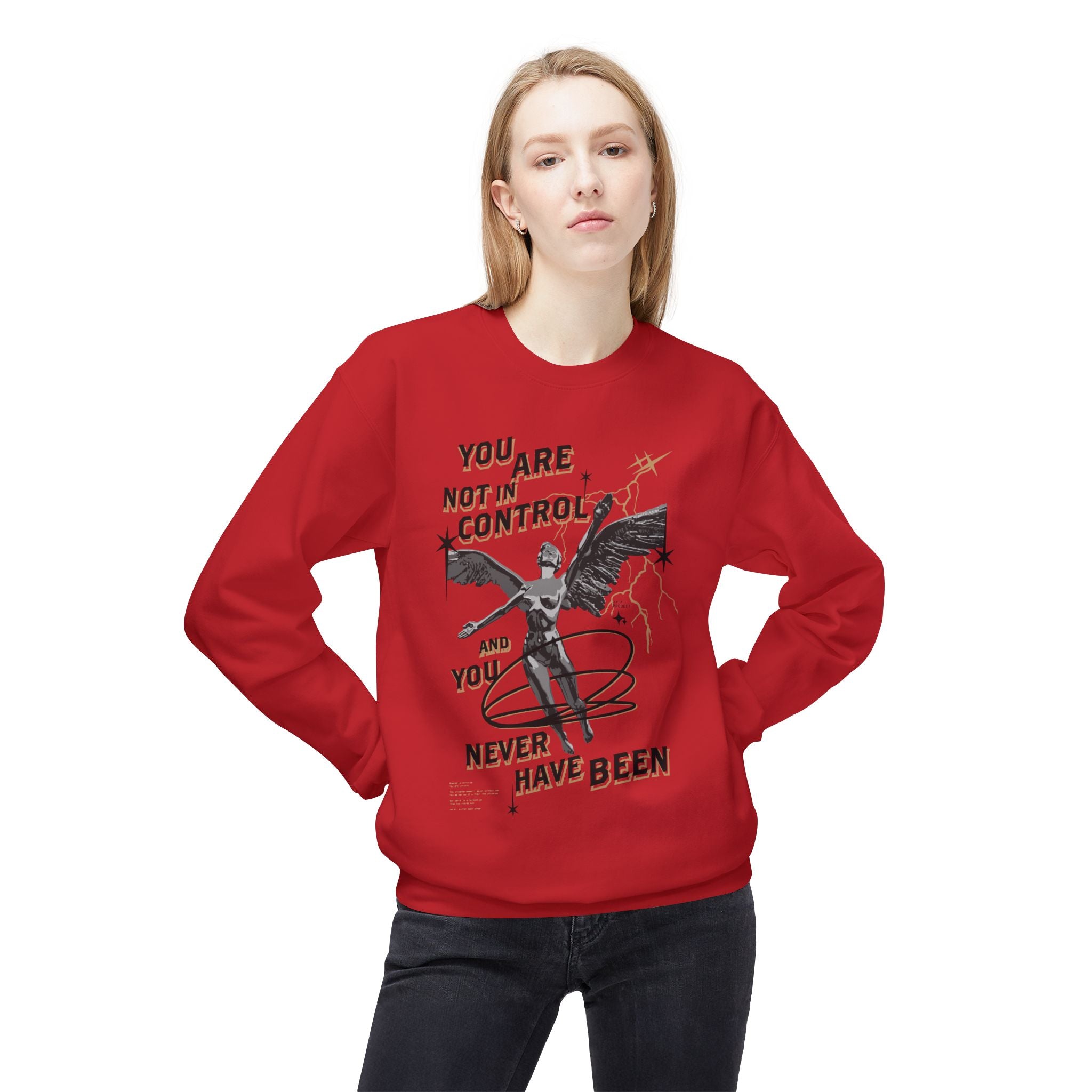 Football Sweatshirt - Grunge Crewneck