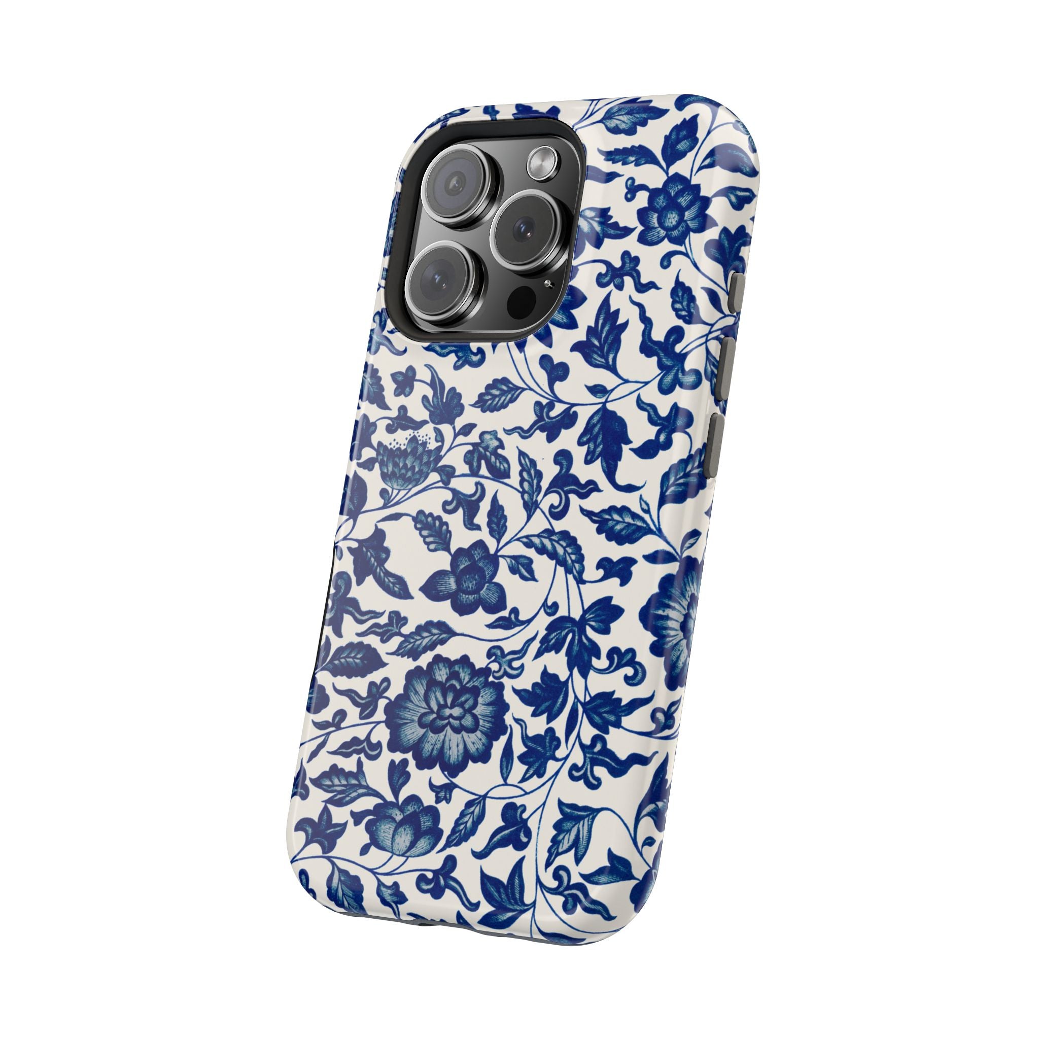 Traditional iPhone Case - Blue Floral iPhone