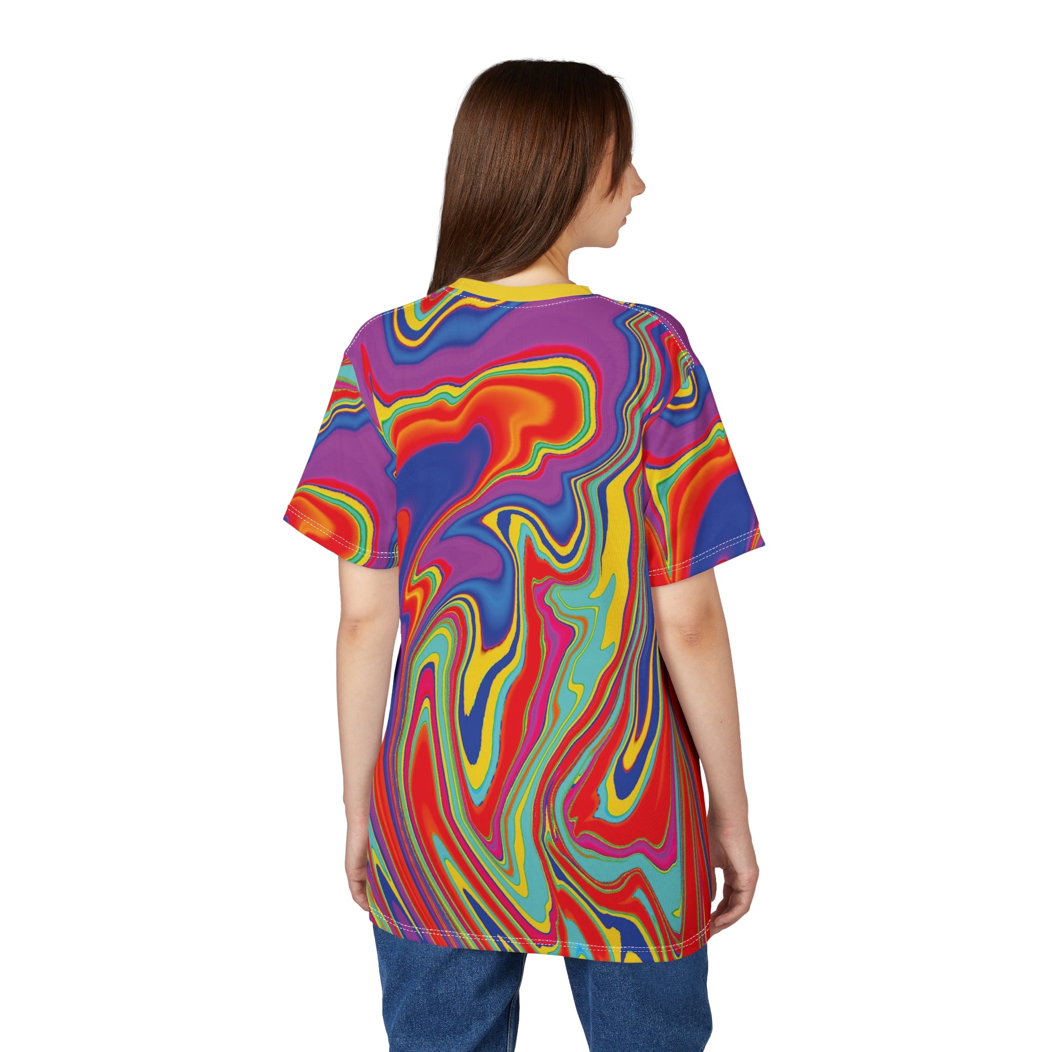 Marble Psychedelic Tee - Unisex Cut & Sew T-Shirt