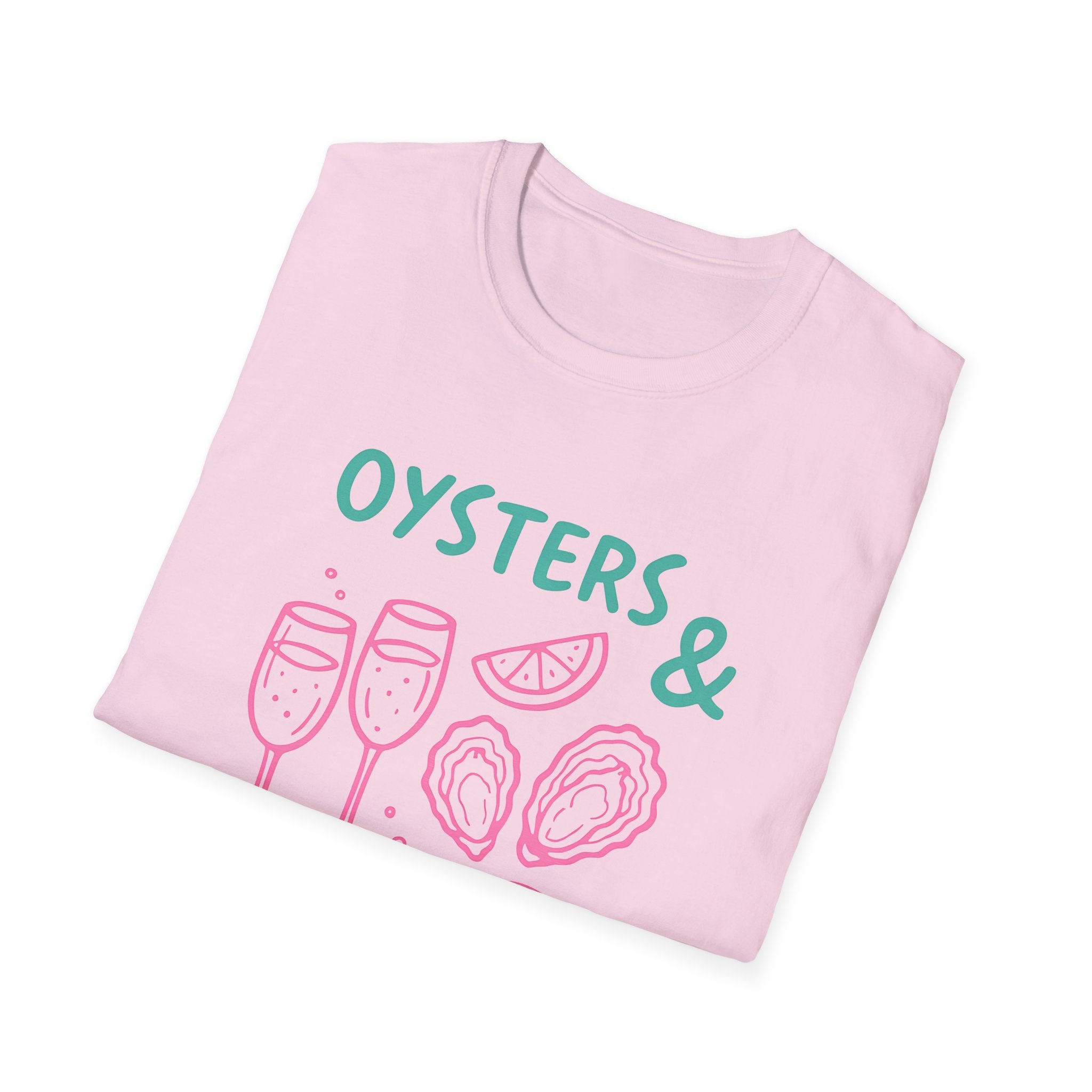 Playful Womens Tee - Oysters Champagne Shirt