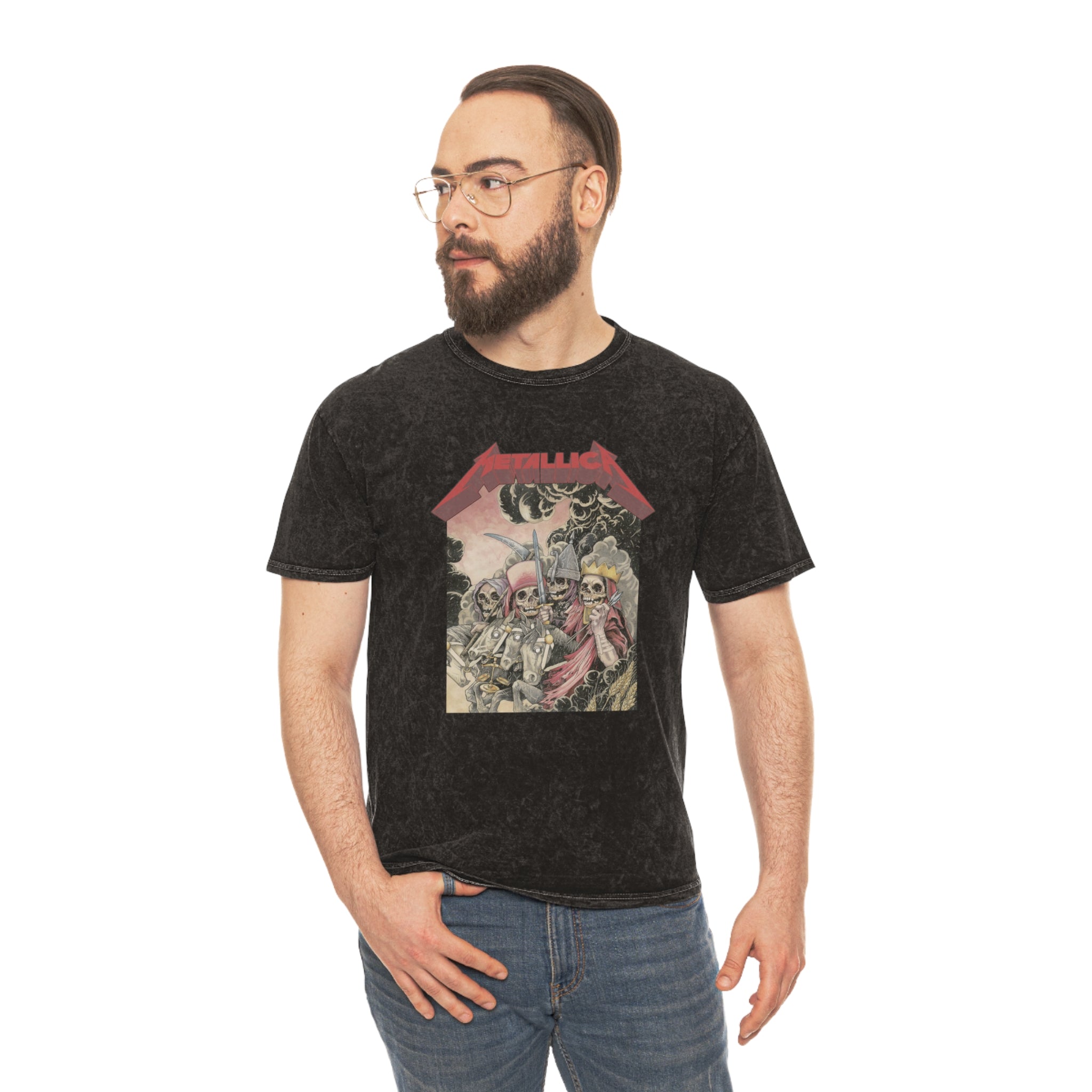 Mineral Wash T-Shirt - Metallica Vintage Tee