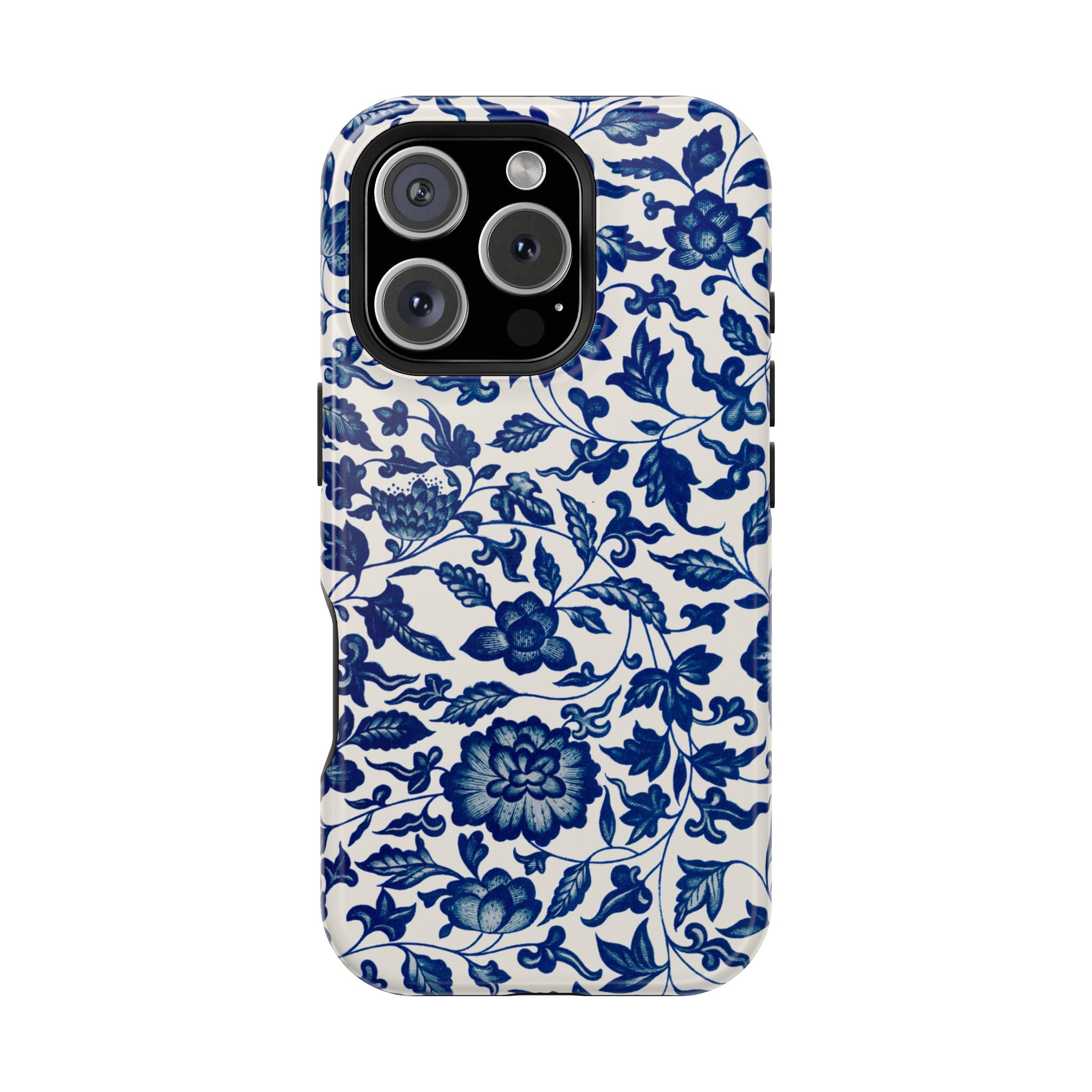 Traditional iPhone Case - Blue Floral iPhone