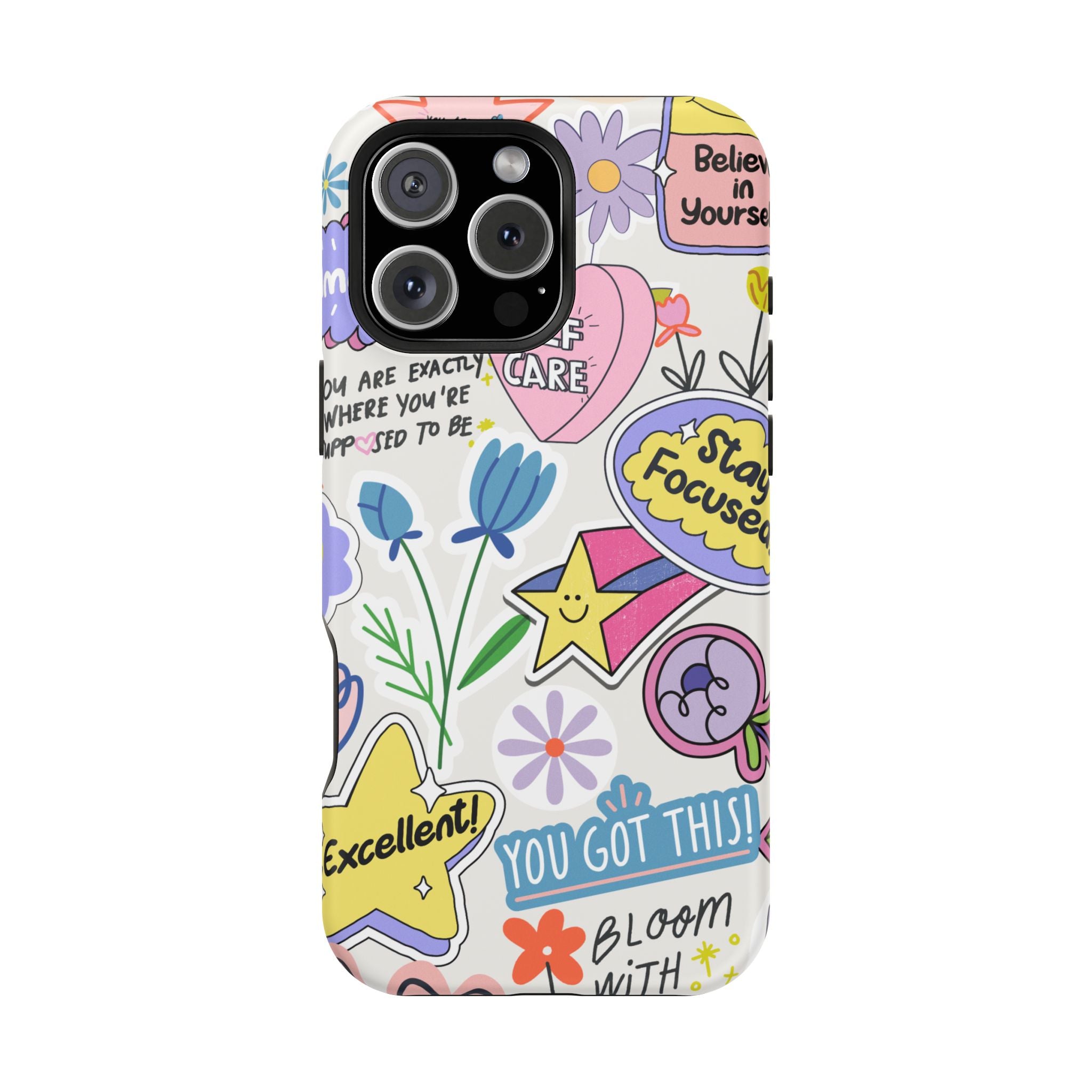 Motivational iPhone Case - Bloom Pastel Magnetic