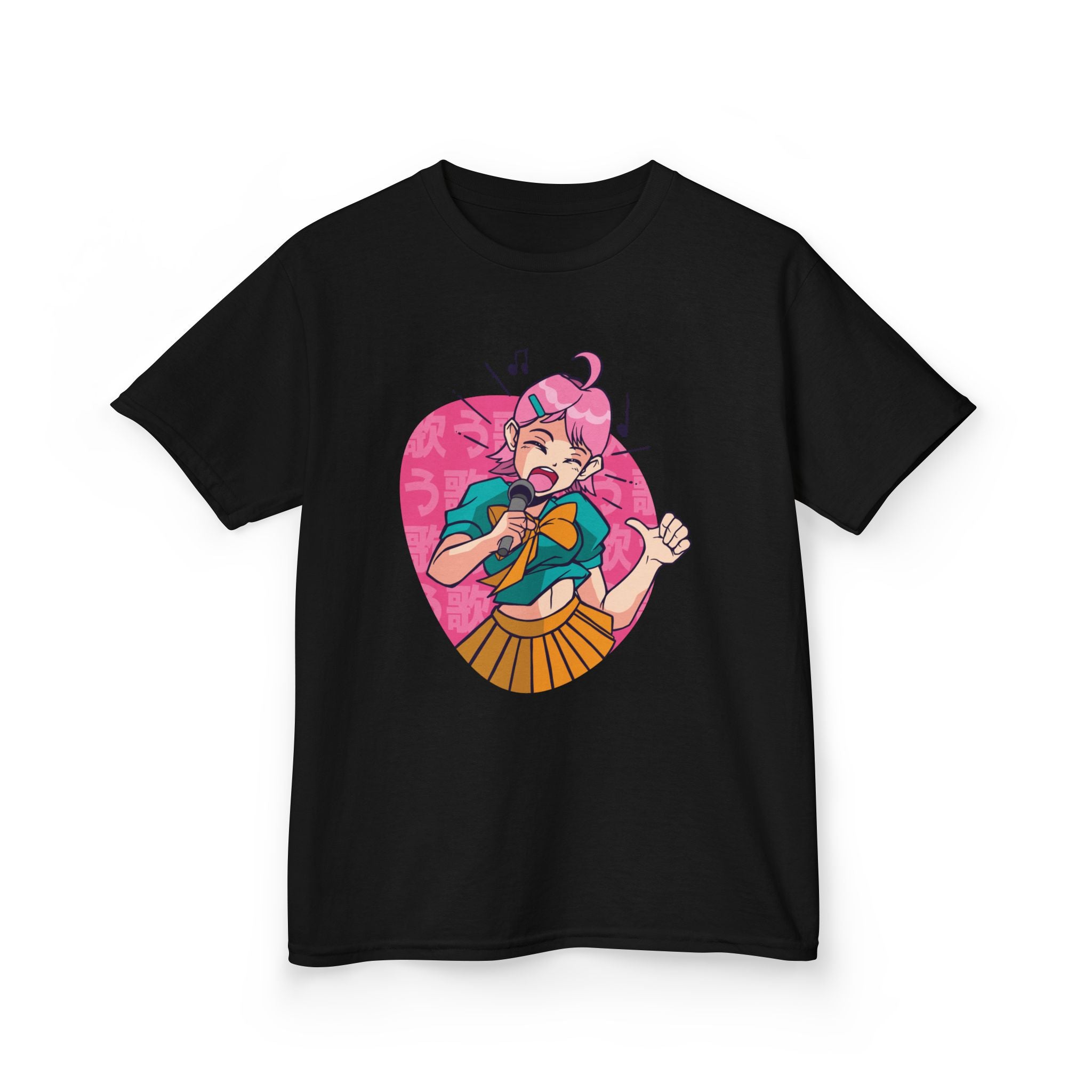 Anime Kids Shirt - Singing Girl Tee