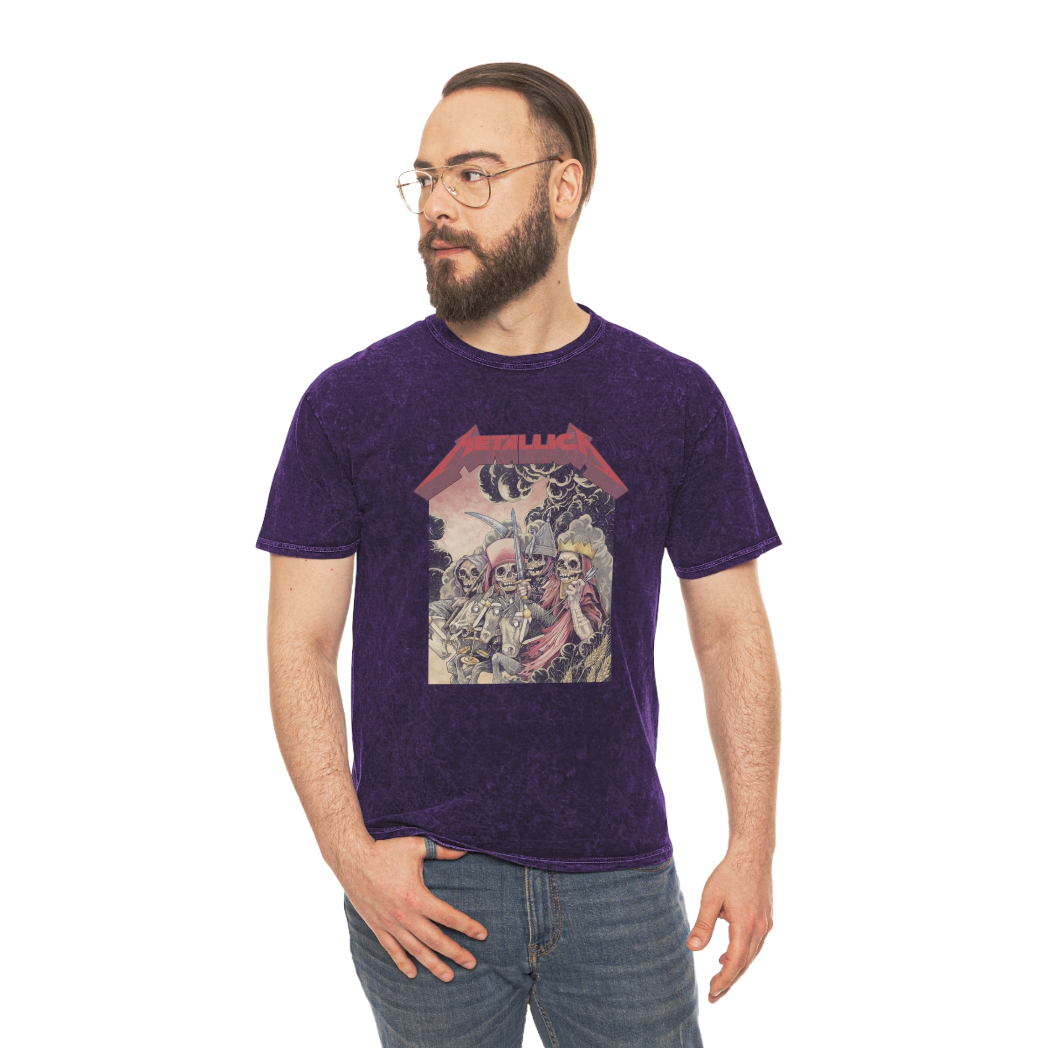 Mineral Wash T-Shirt - Metallica Vintage Tee