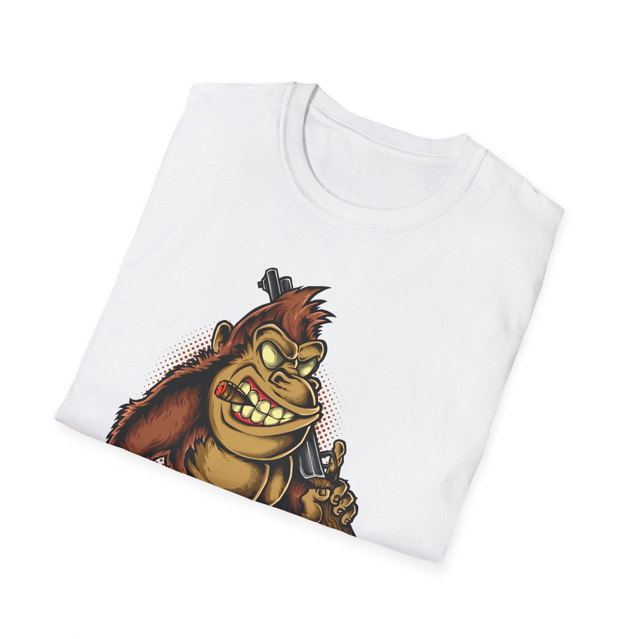 Grunge Gorilla Tee - Cartoon Weapon Shirt