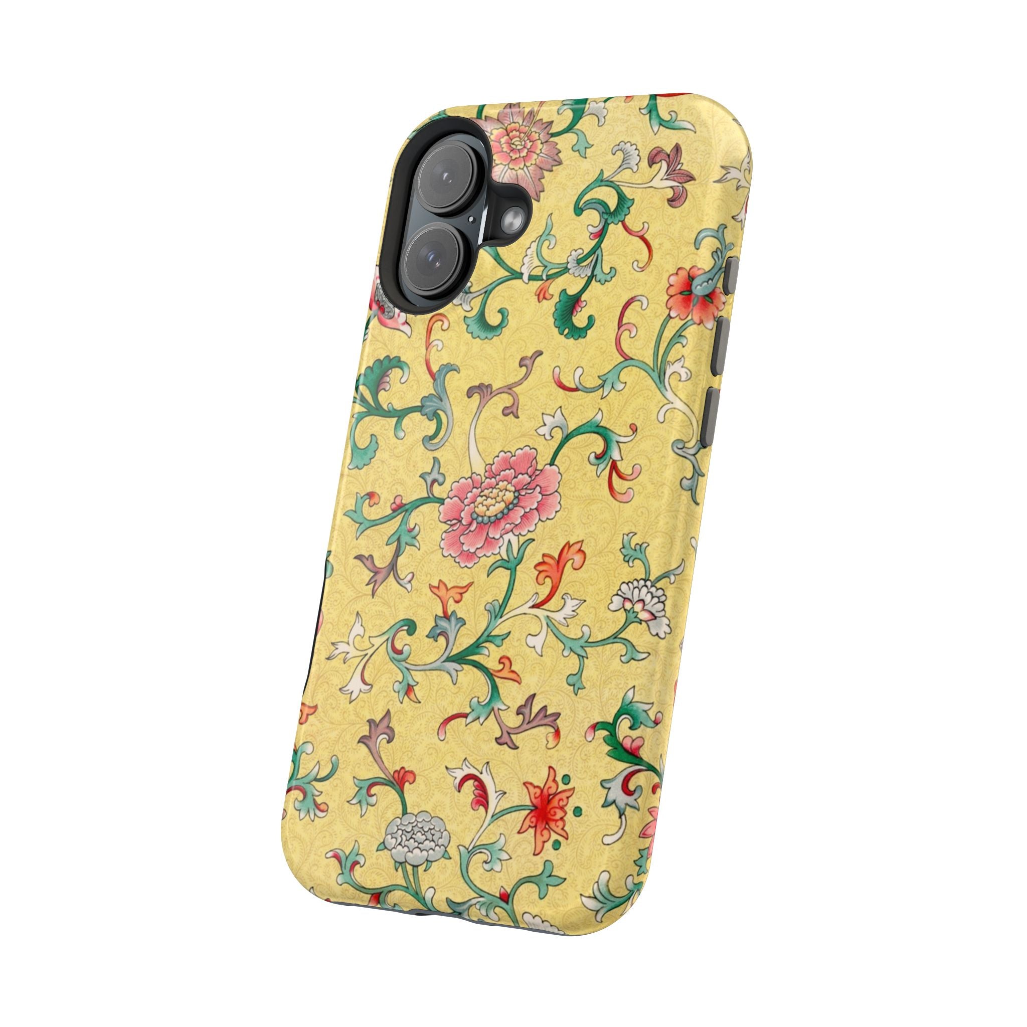 Traditional iPhone Case - Magnetic Floral Cover