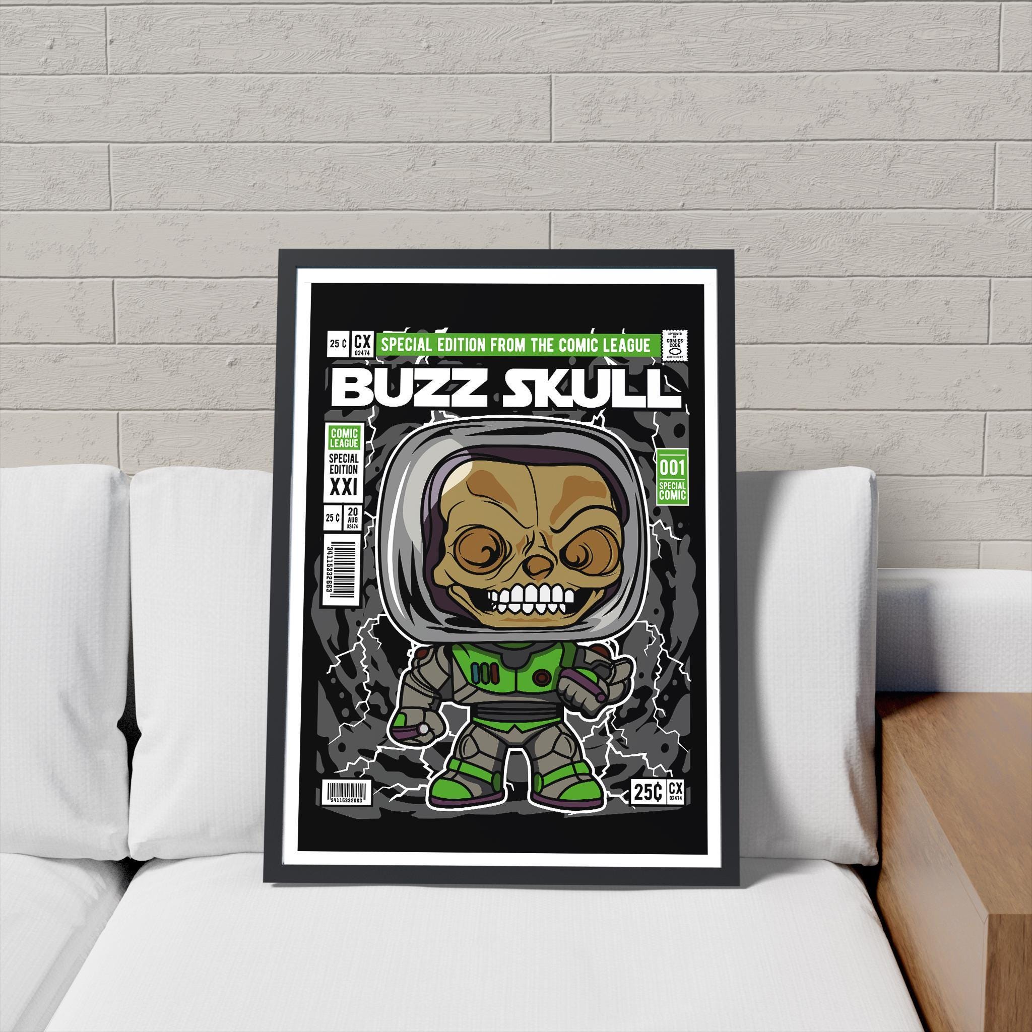 Framed Poster - Buzz Lightyear Toy Story Comic Parody
