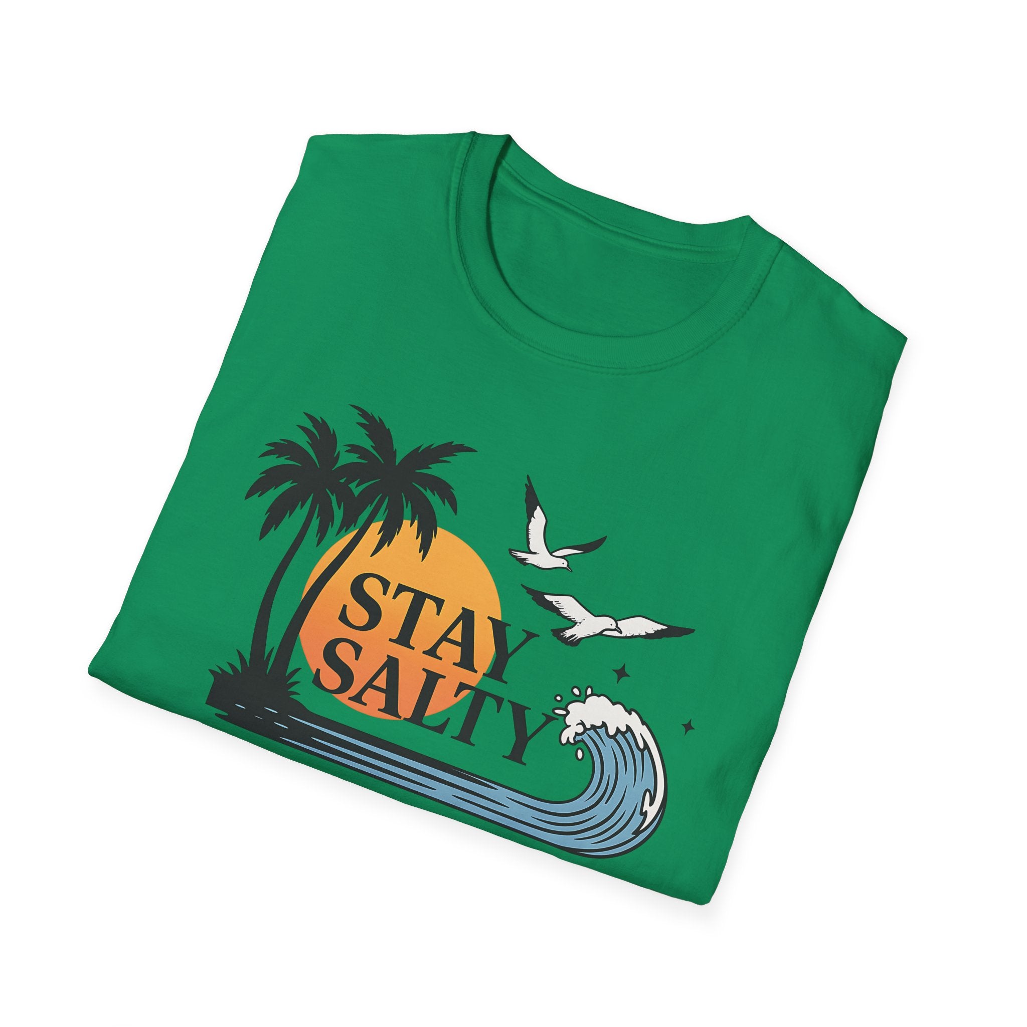 Tropical Beach Tee - Stay Salty Shirt